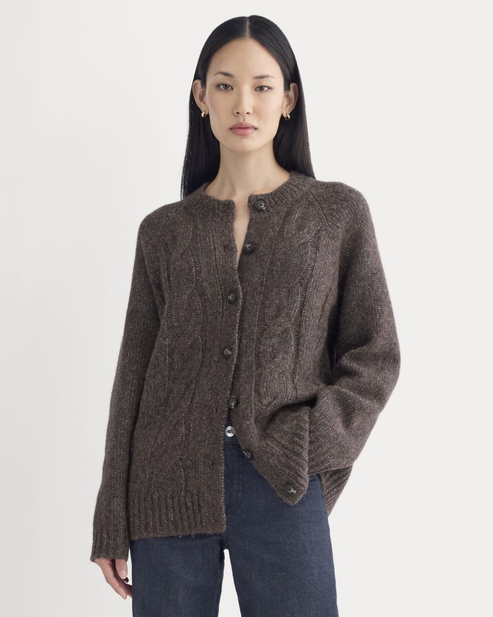 Cloud Cable Cardigan | Heathered Burgundy Everlane Cloud Cable Cardigan | Heathered Burgundy Everlane
