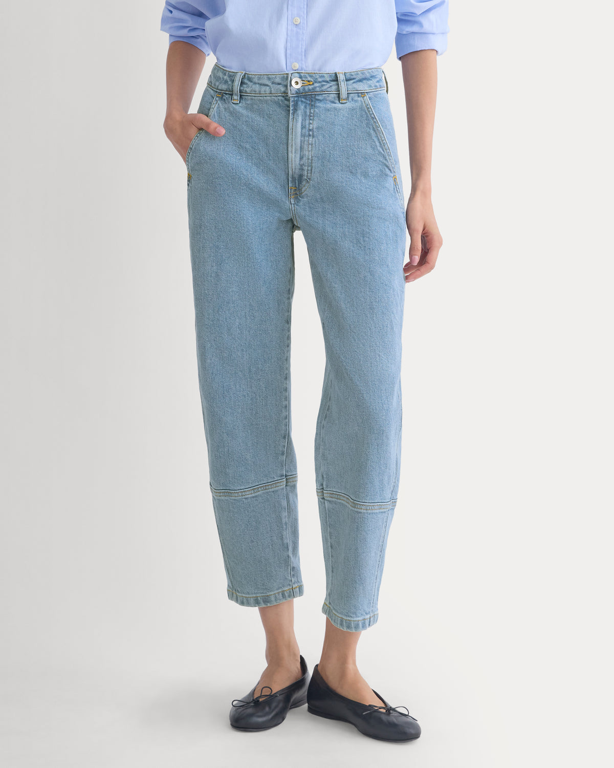 The Utility Barrel Pant | Light Indigo | Regular