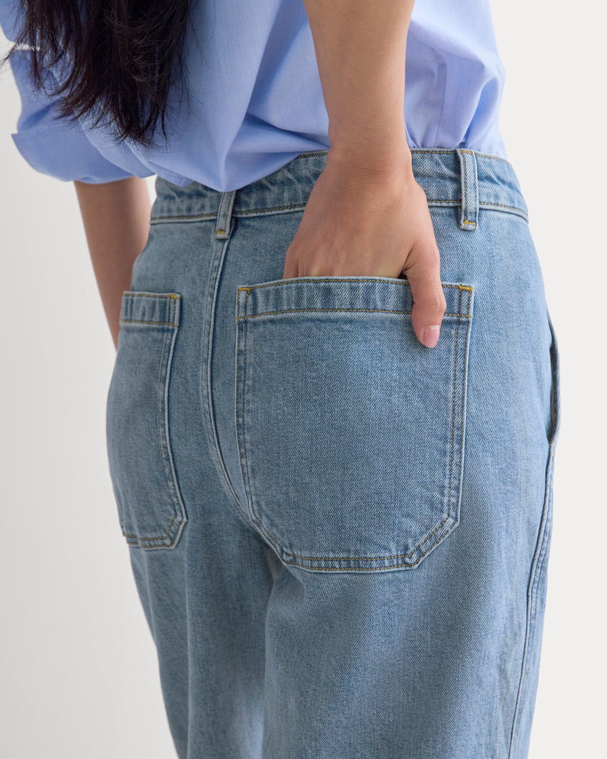 The Utility Barrel Pant | Light Indigo | Regular