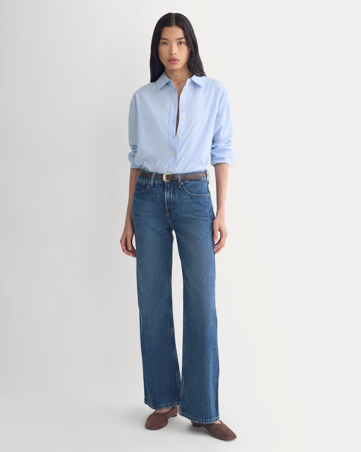 Relaxed Mid-Rise Bootcut Jean | Dark Indigo