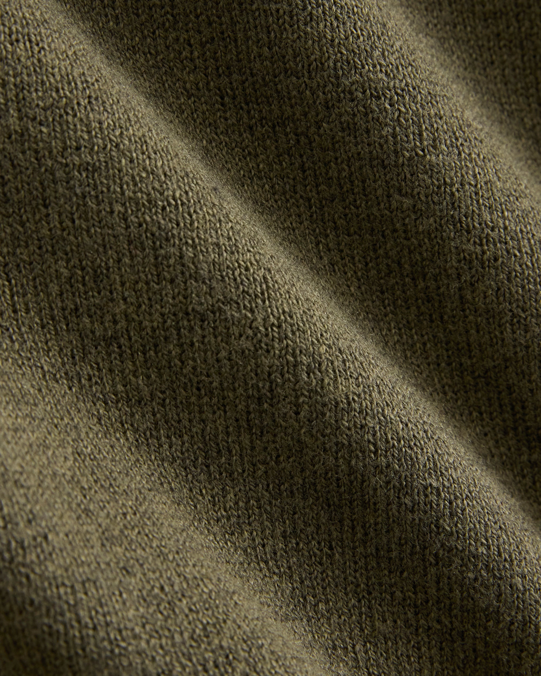 No-Sweat Textured Zip Polo | Heathered Olive Night