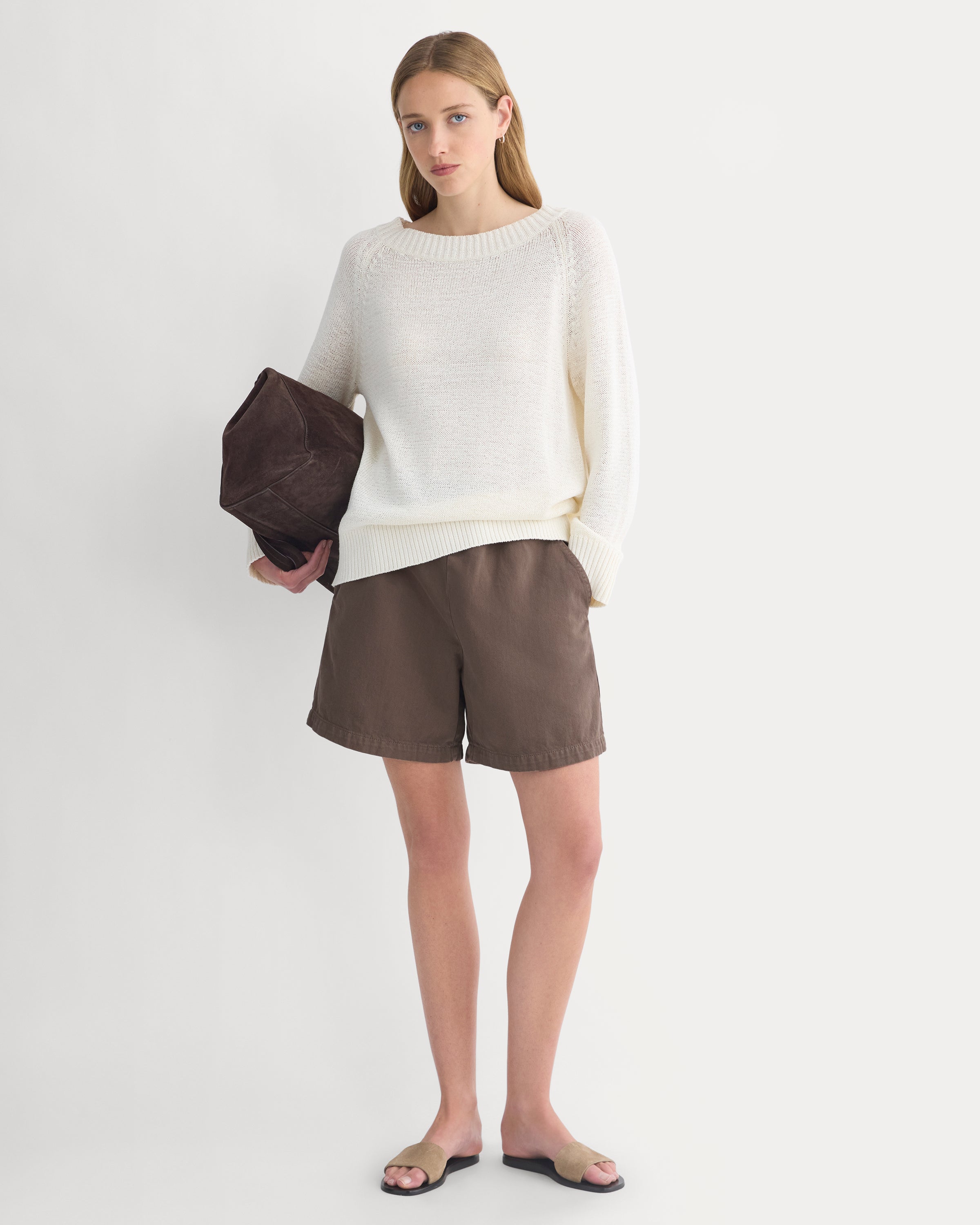 Denim Easy Short | Chocolate Chip Brown – Everlane
