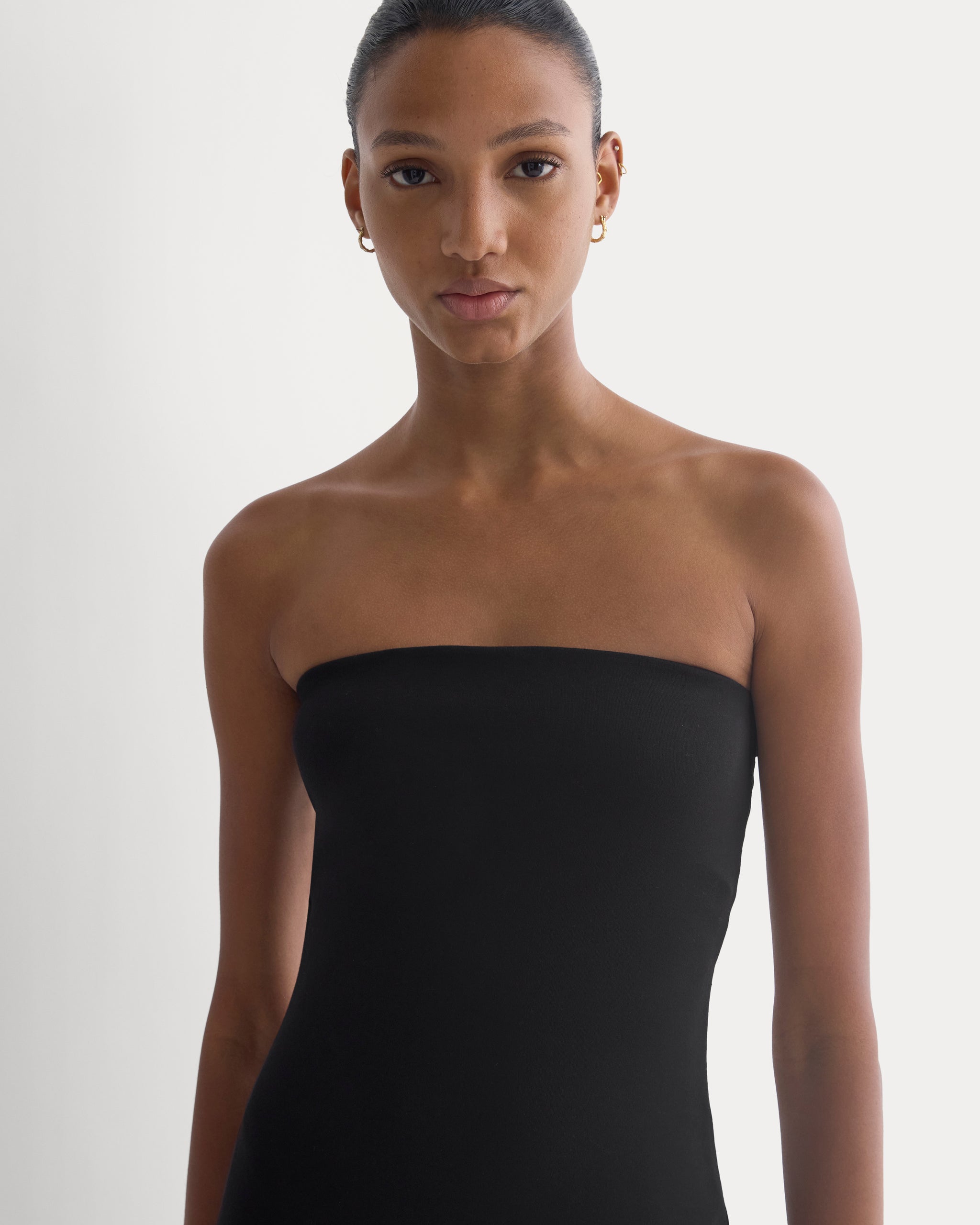Form Knit Dress | Black