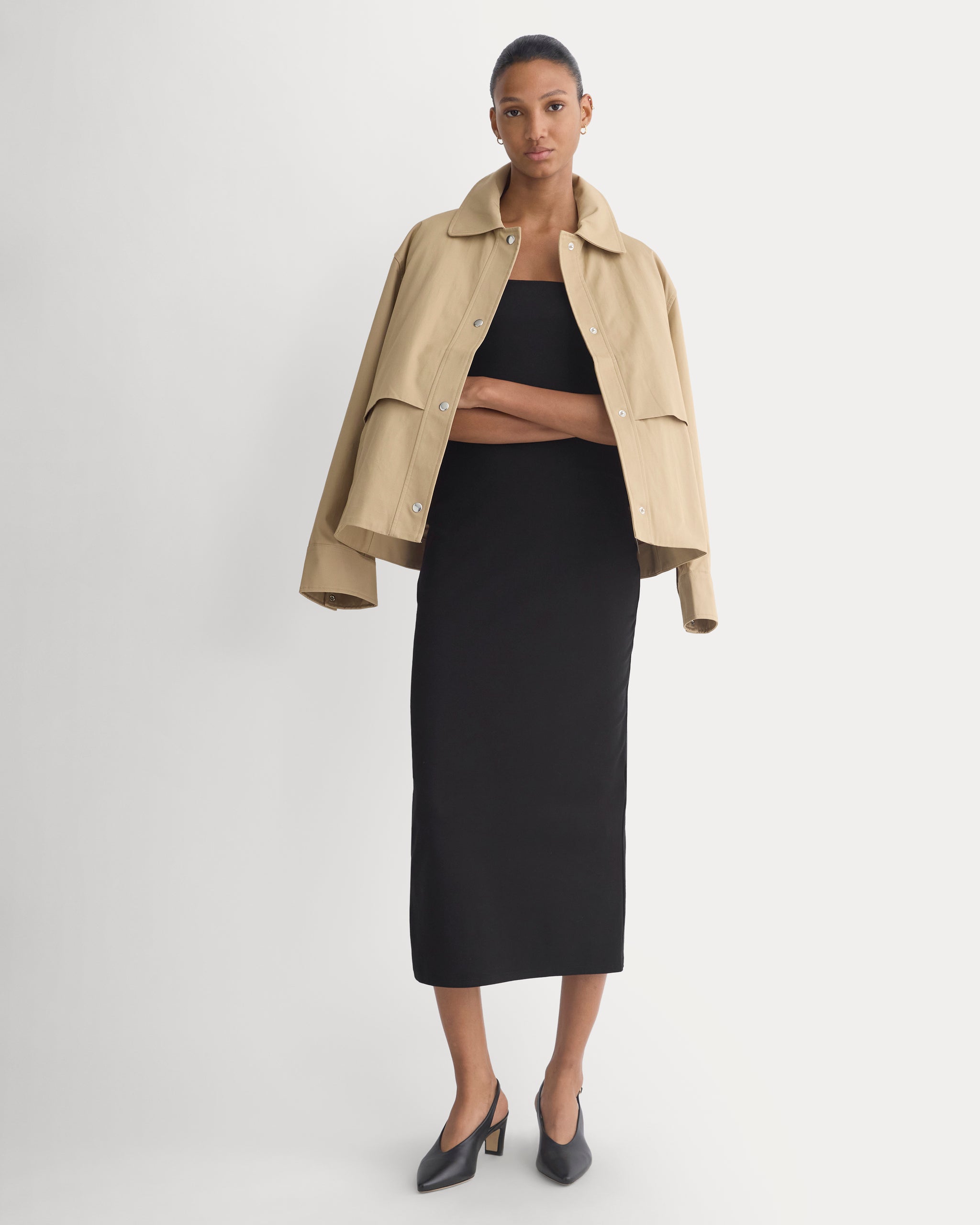 Form Knit Dress | Black