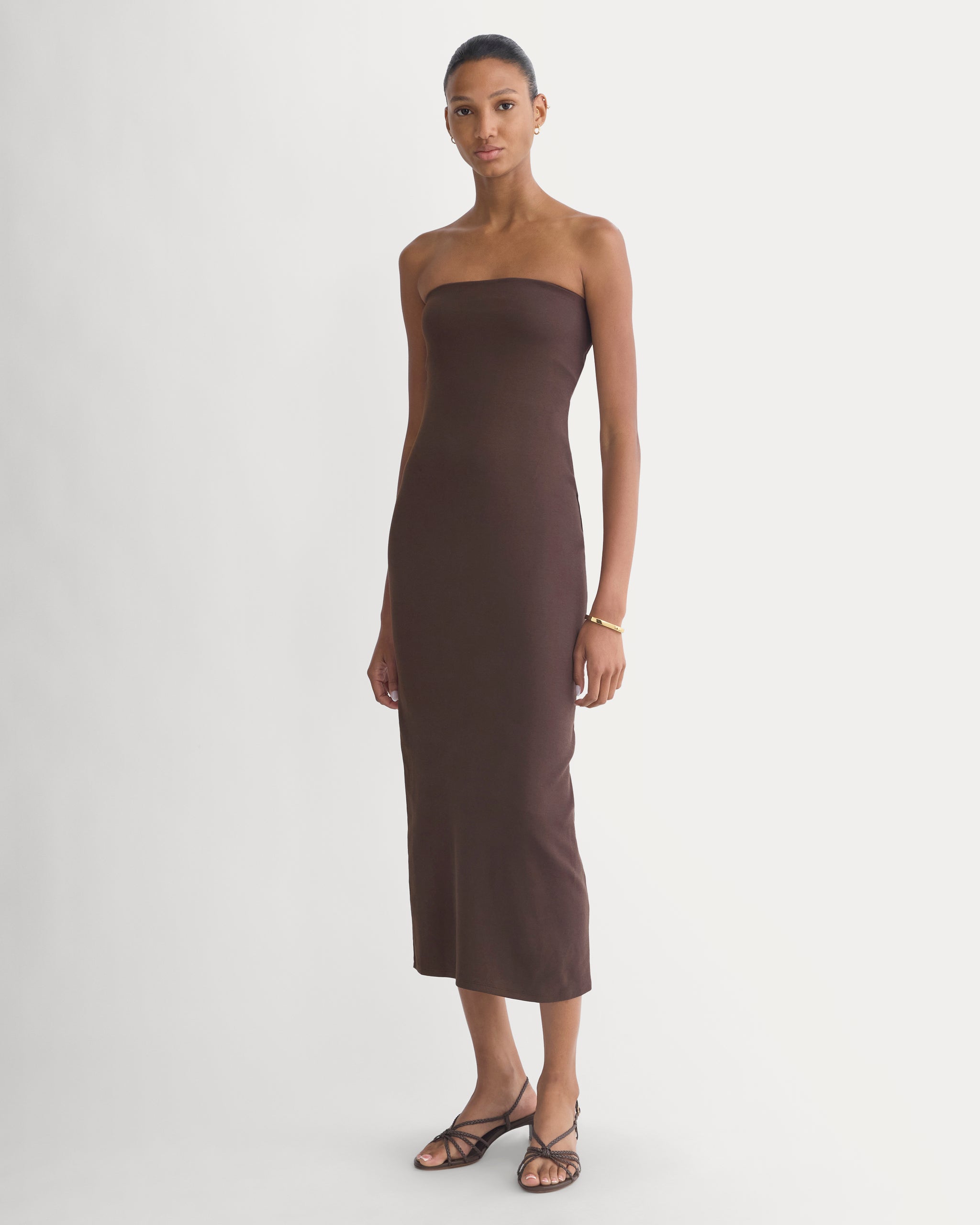 Form Knit Dress | Coffee Bean