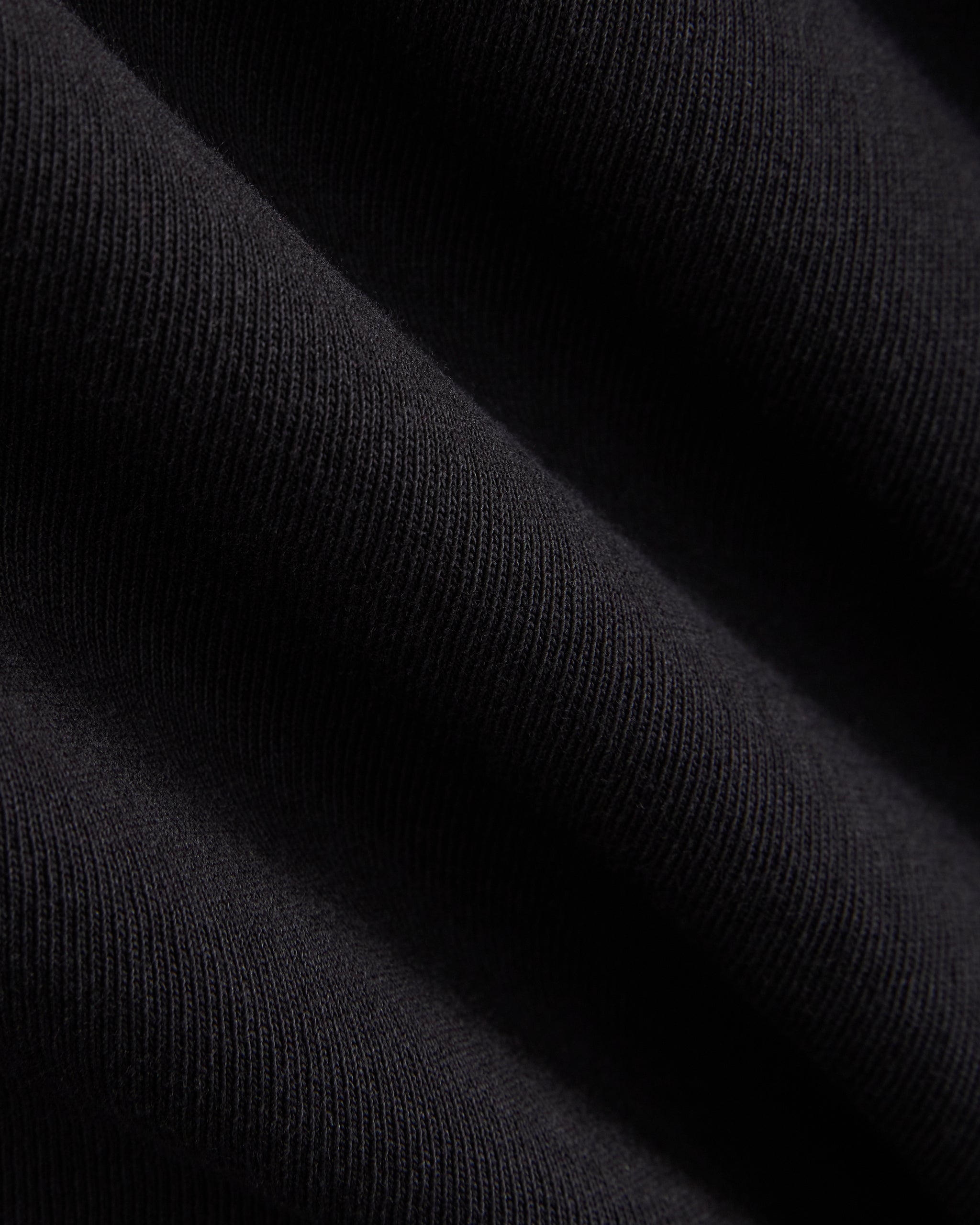 Luxe Fleece Shrunken Crew | Black