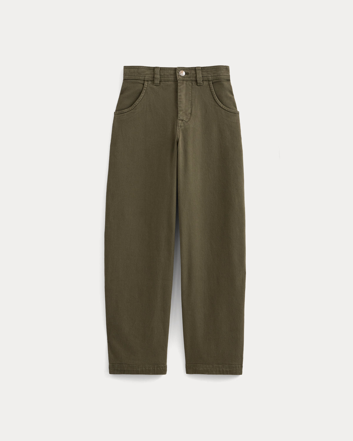 Utility Twill Barrel Pant | Olive Night | Long