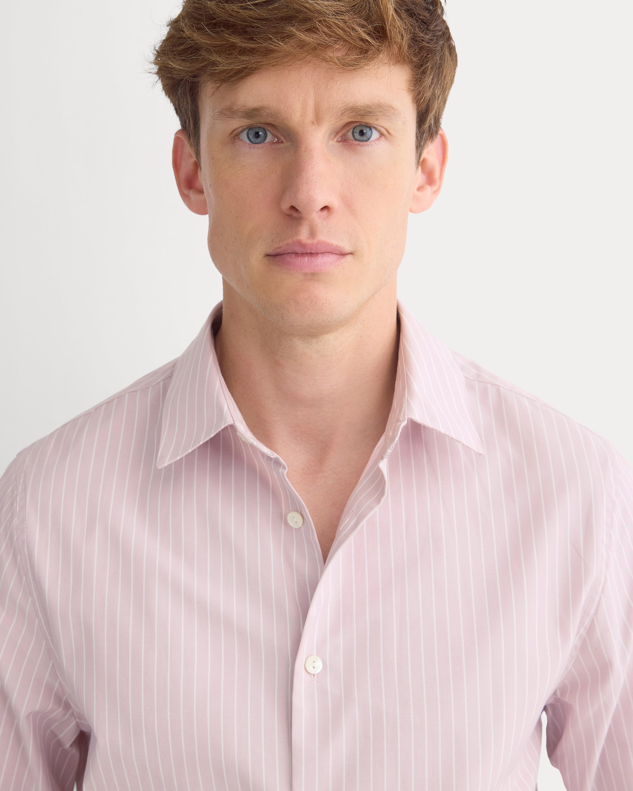 Slim-Fit Poplin Shirt | Burnished Lilac / Optic White
