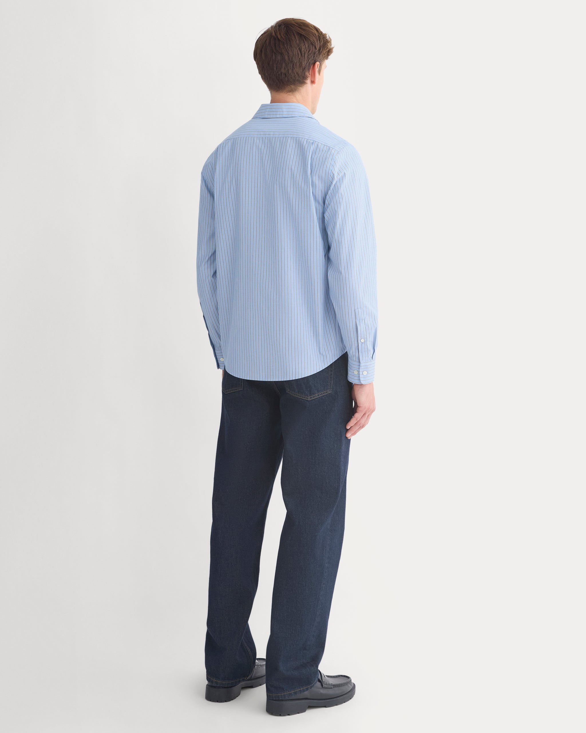 Slim-Fit Poplin Shirt | True Navy