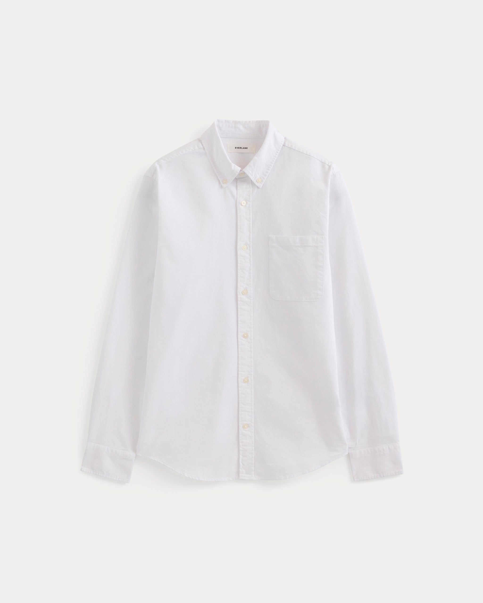 Lightweight Slim-Fit Oxford | White