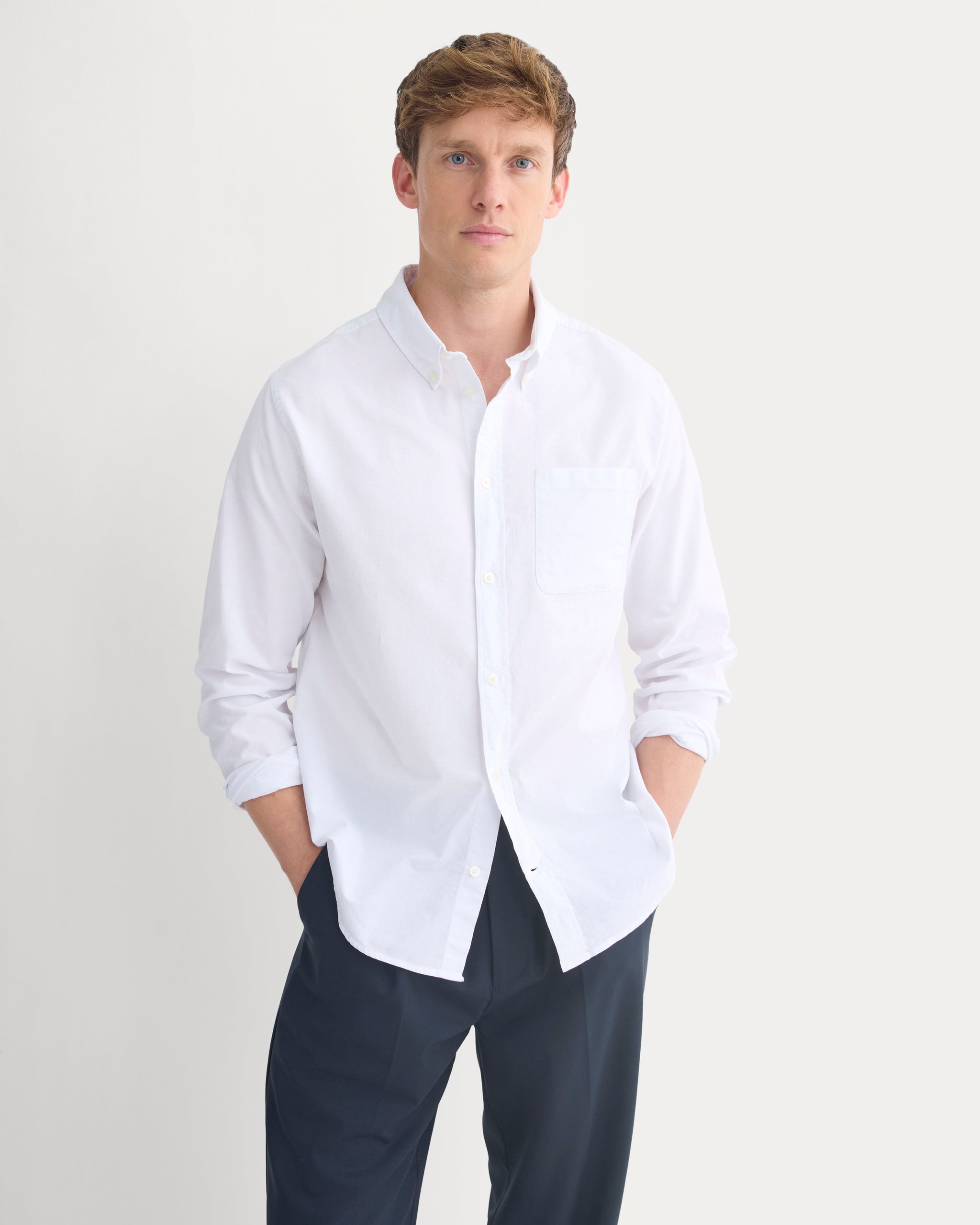 Standard-Fit Oxford Shirt | White