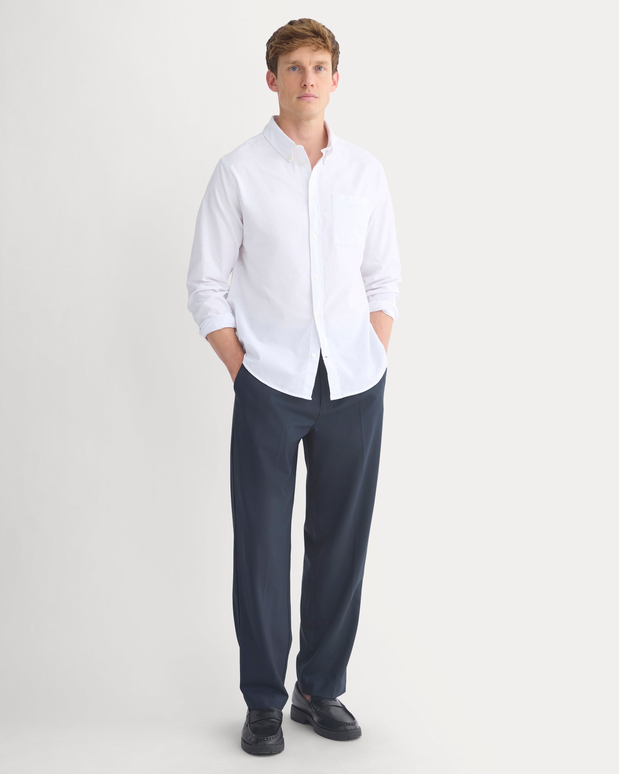 Standard-Fit Oxford Shirt | White