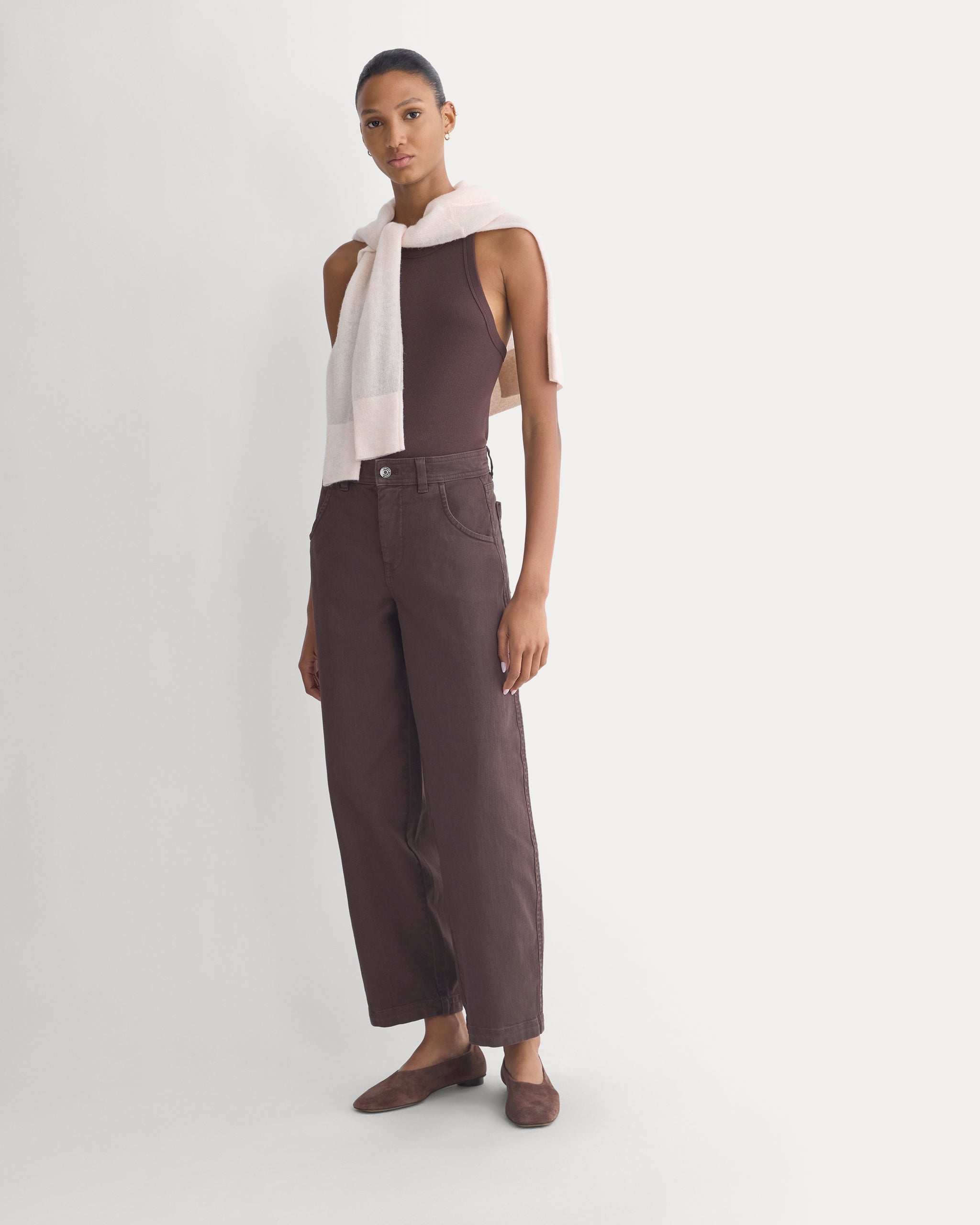 Utility Twill Barrel Pant | Coffee Bean | Regular