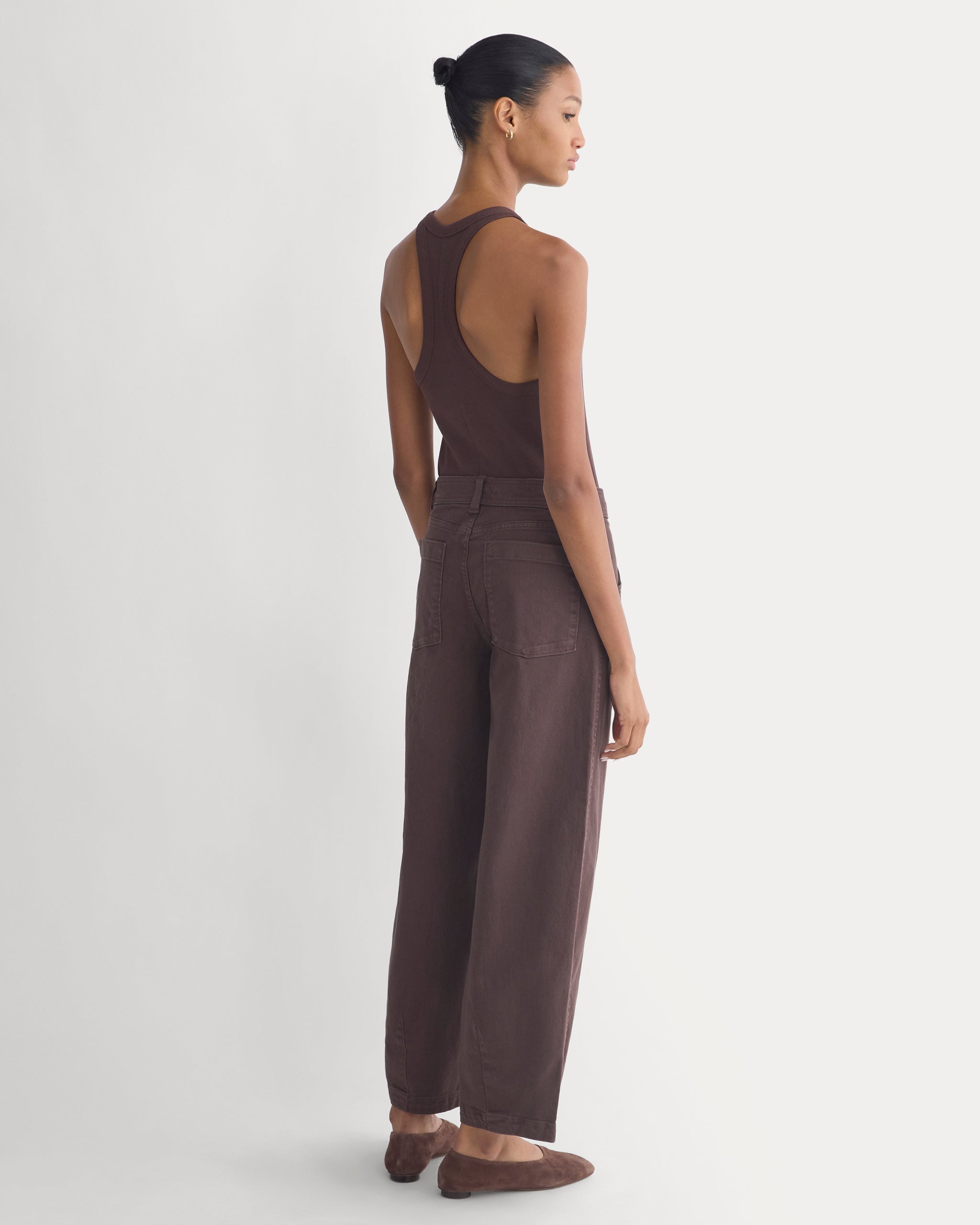 Utility Twill Barrel Pant | Coffee Bean | Regular