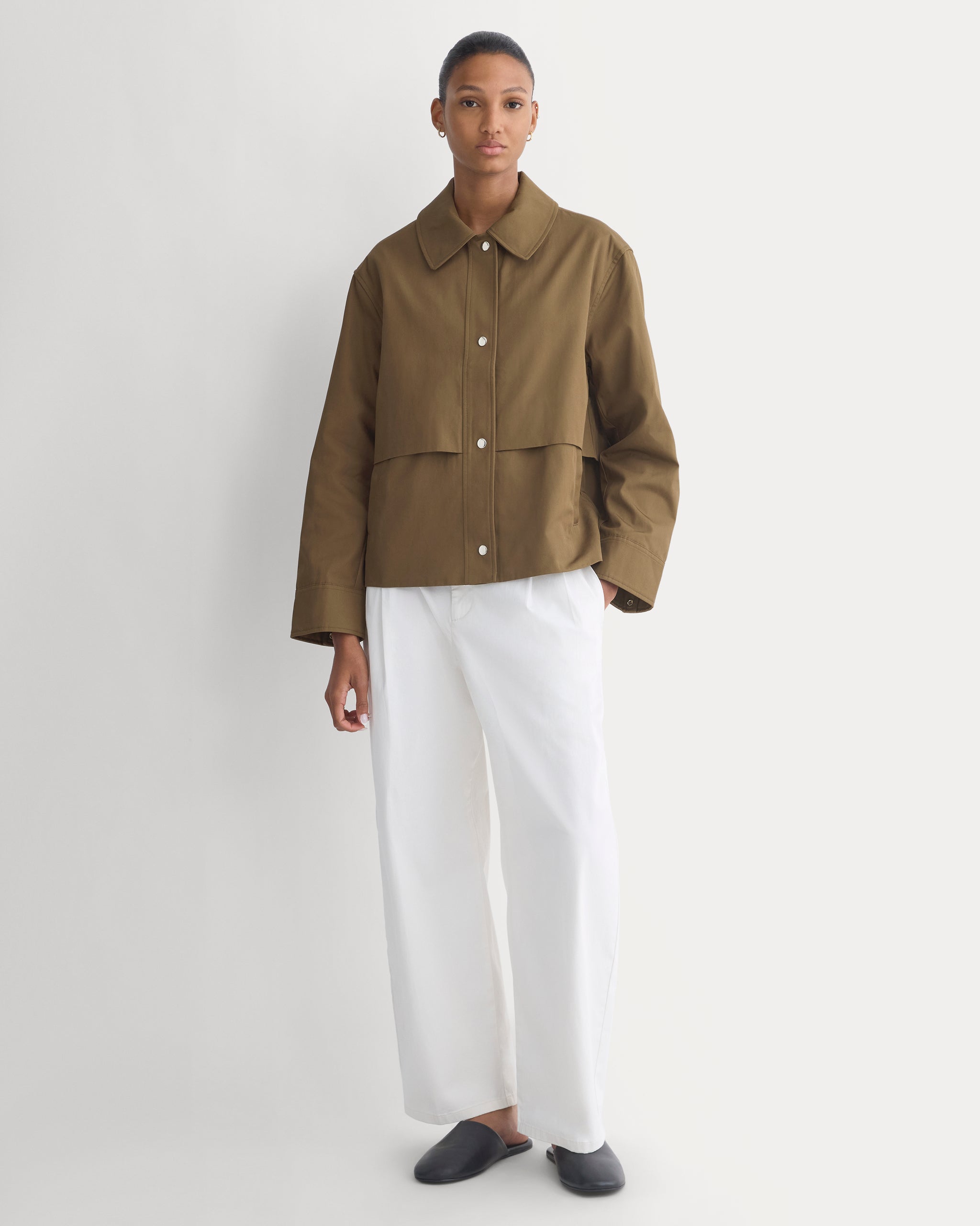 Organic Cotton Twill Field Jacket | Beech