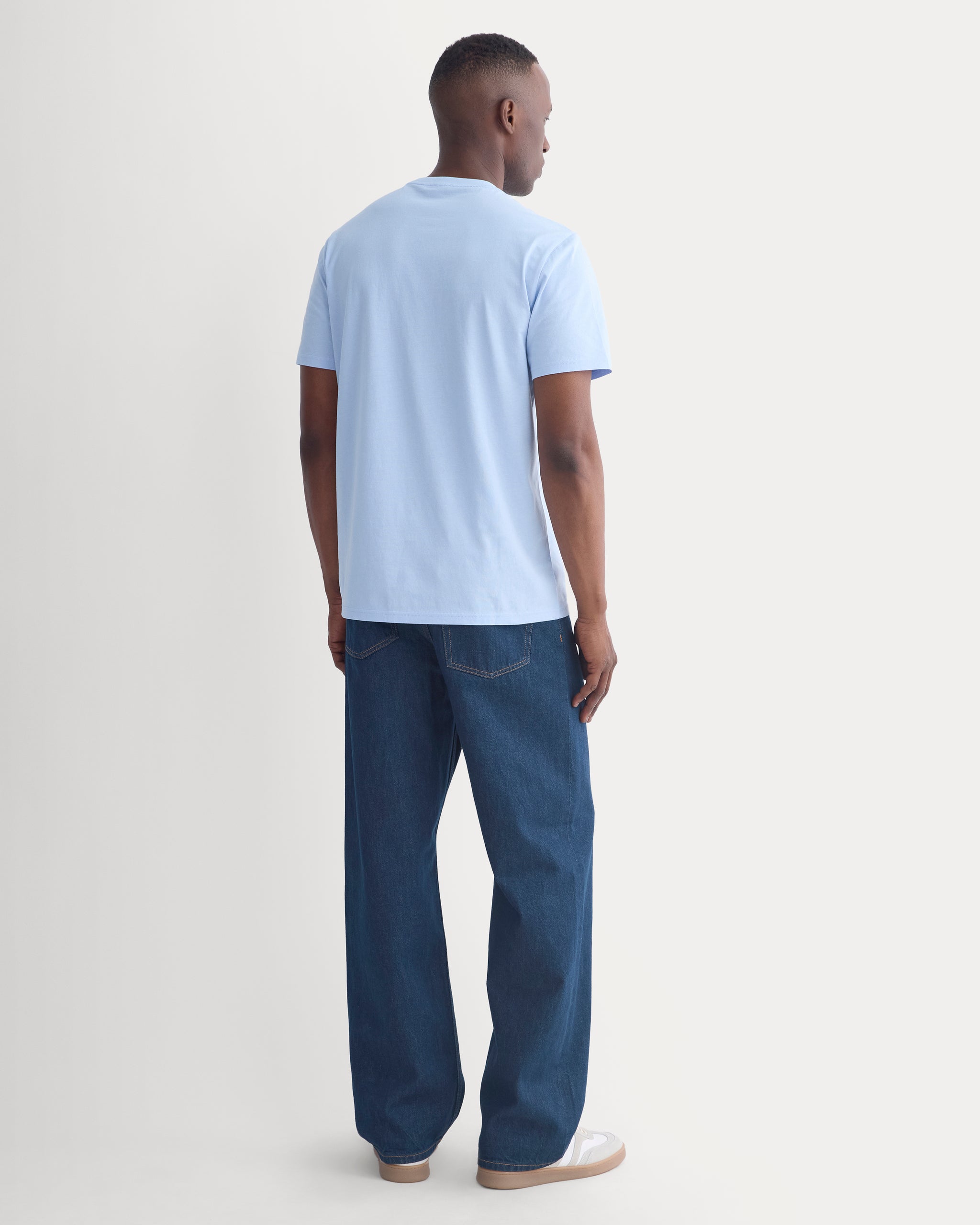 The Essential Organic Crew | Cashmere Blue
