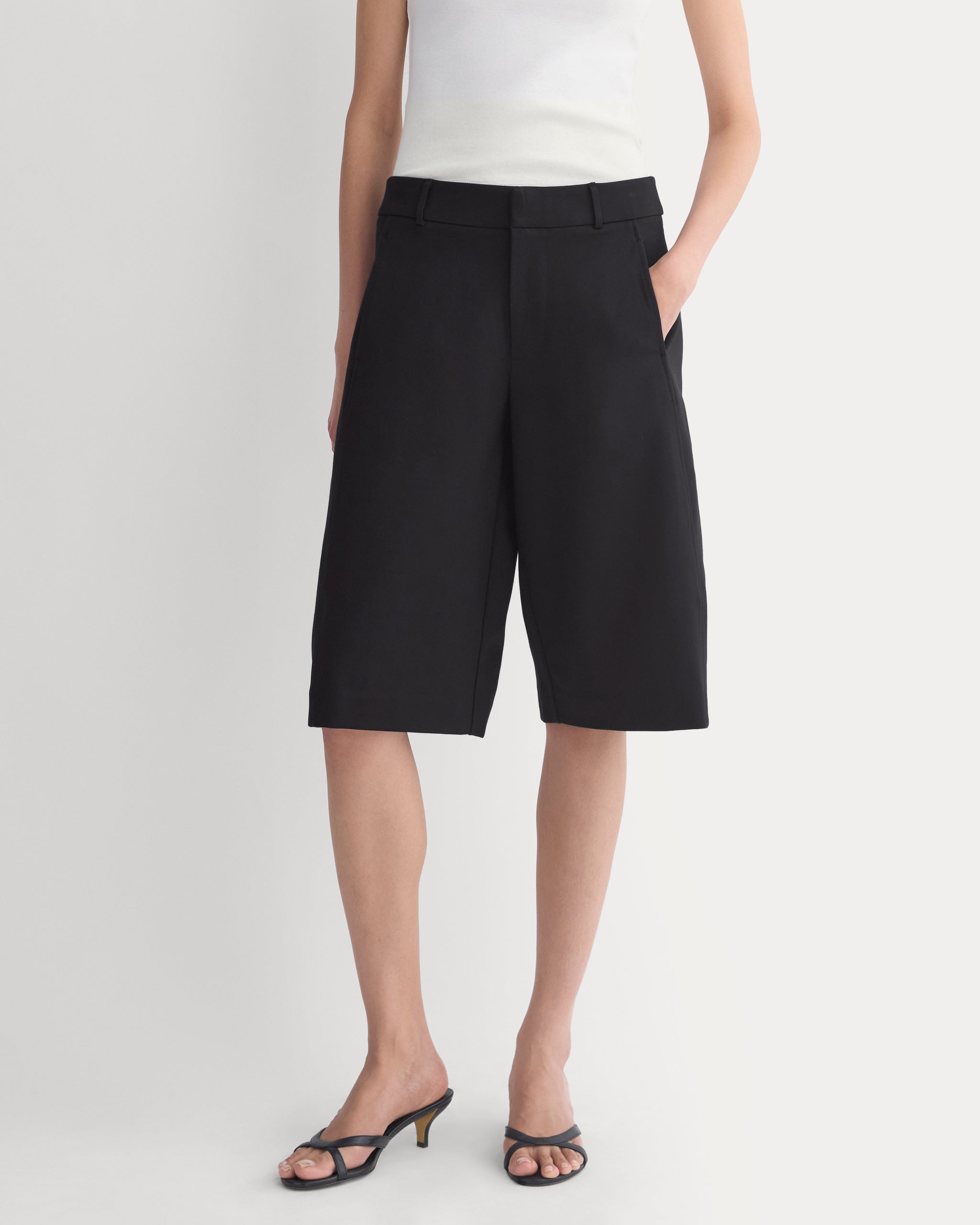 Ponte Bermuda Shorts | Black