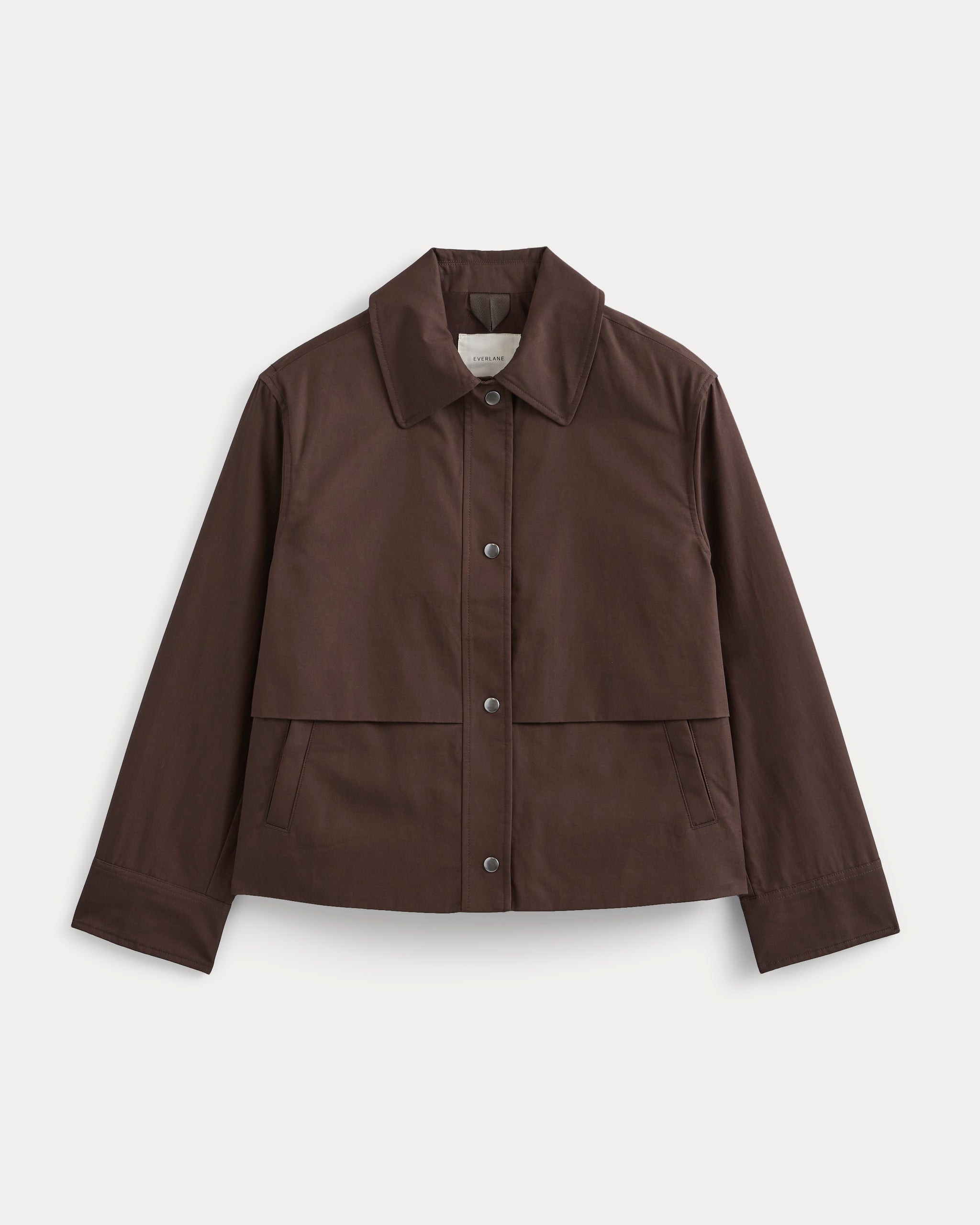 Organic Cotton Twill Field Jacket | Coffee Bean