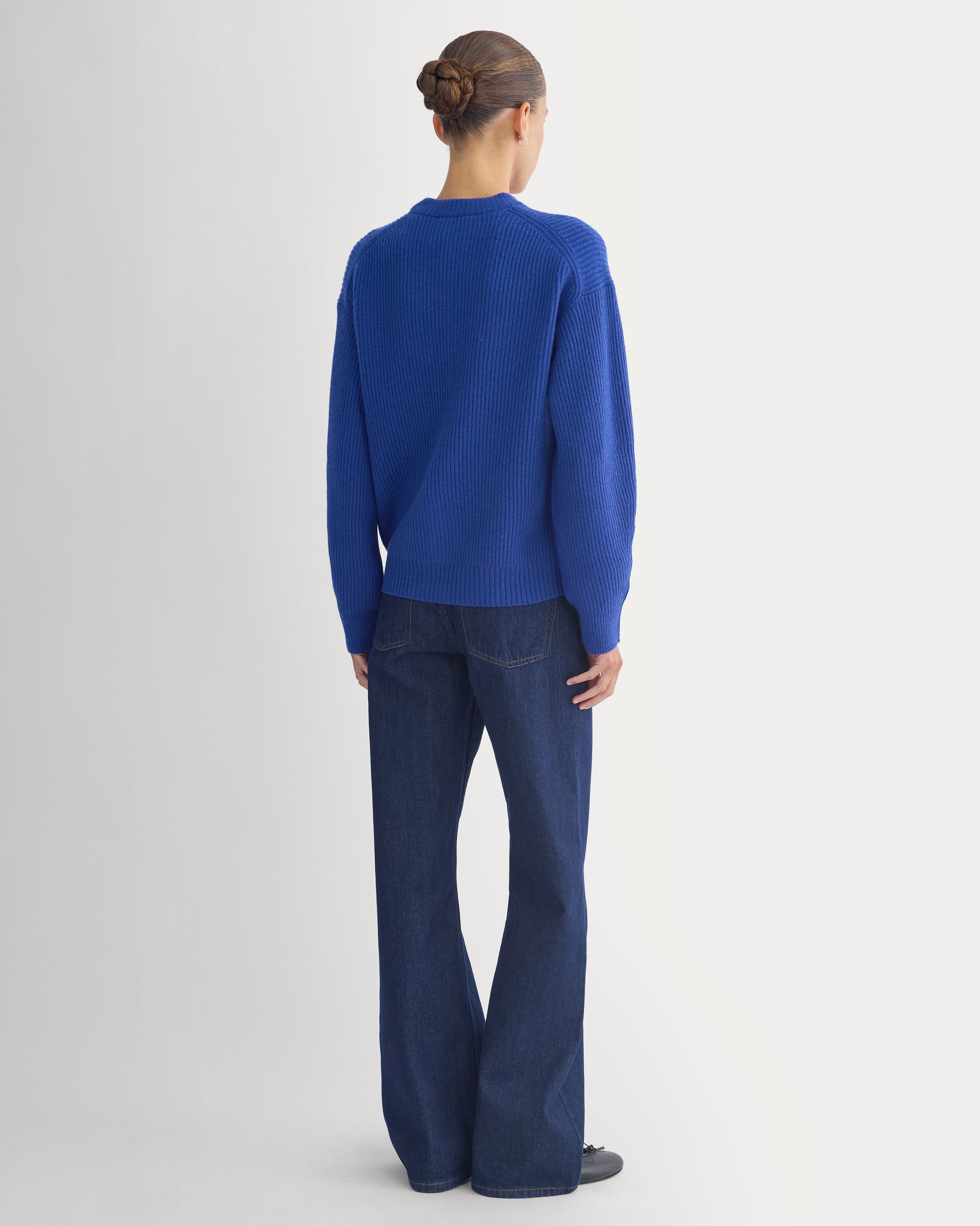 Cashmere Fisherman Crew | Klein Blue