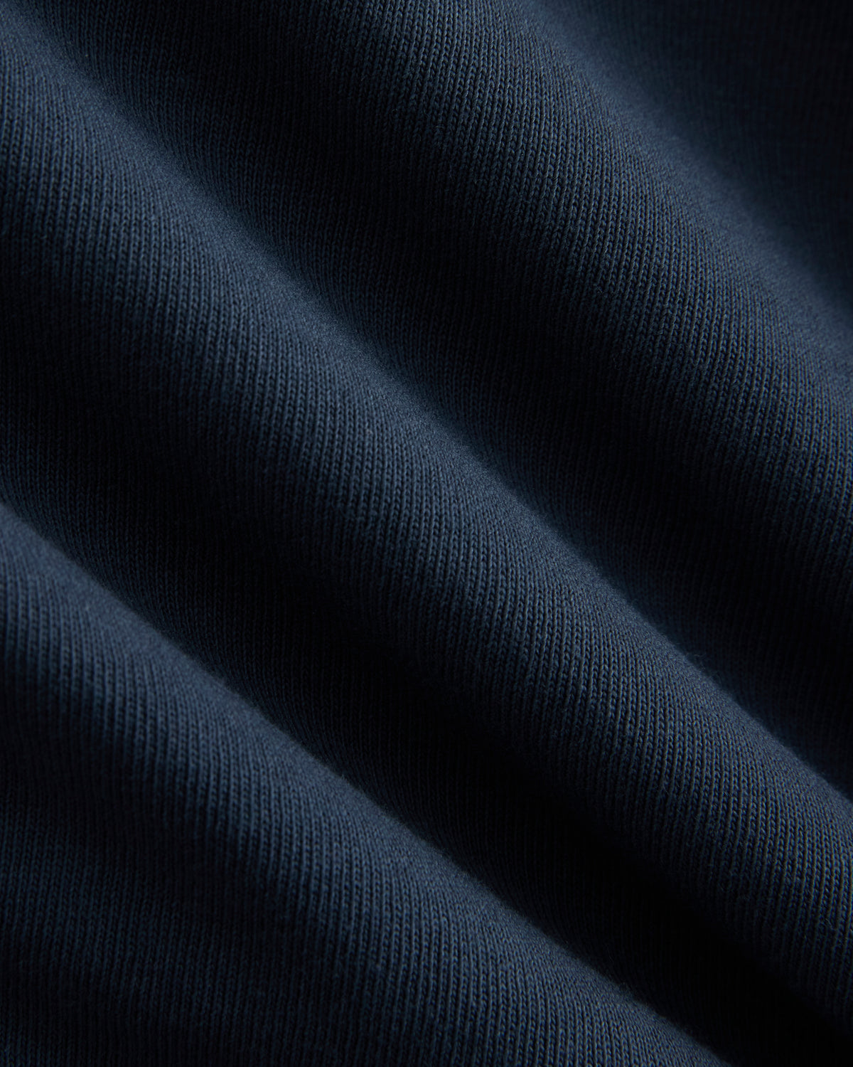 Premium Weight Cropped Paneled Tee | Midnight Navy