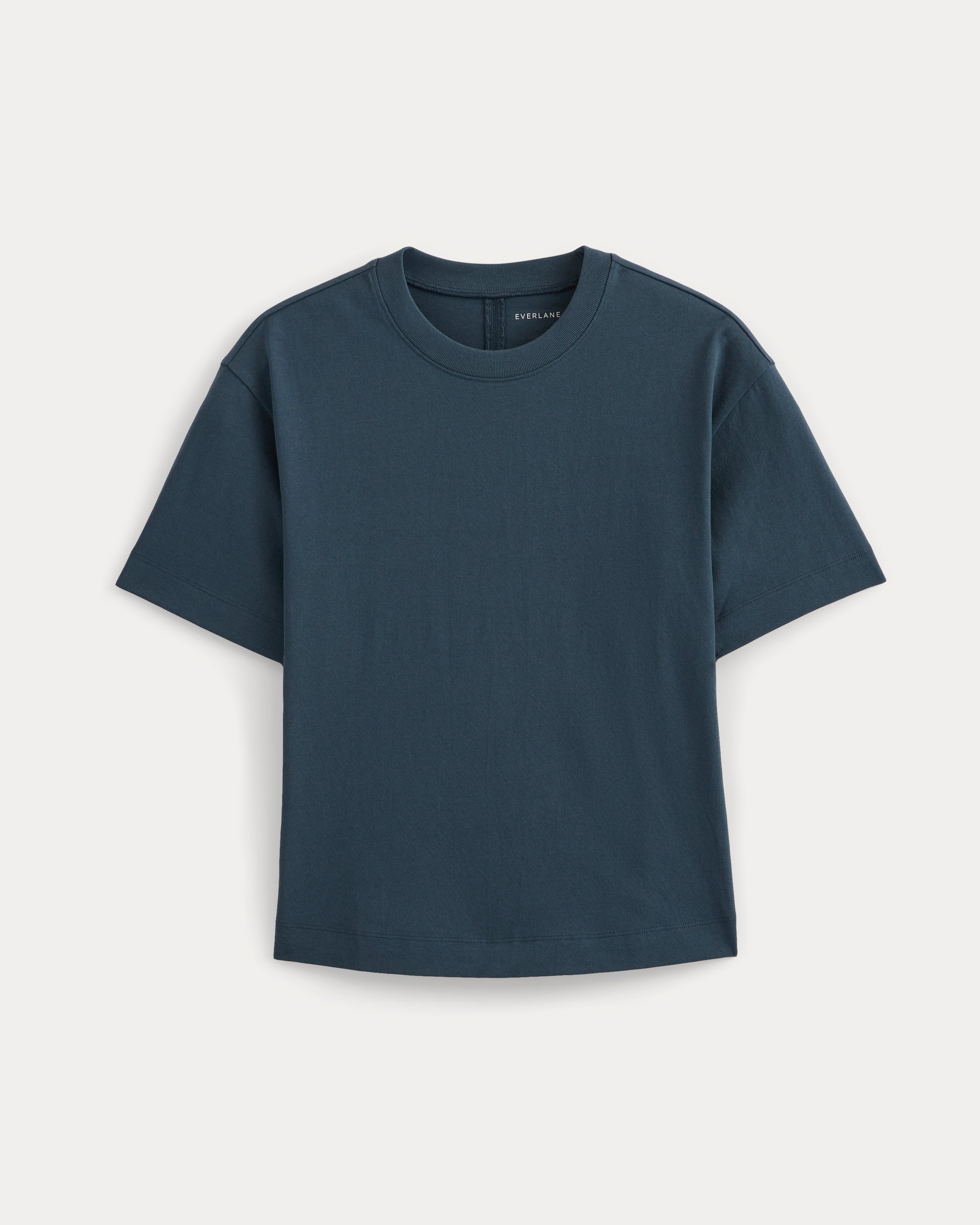 Premium Weight Back Slit Tee | Midnight Navy