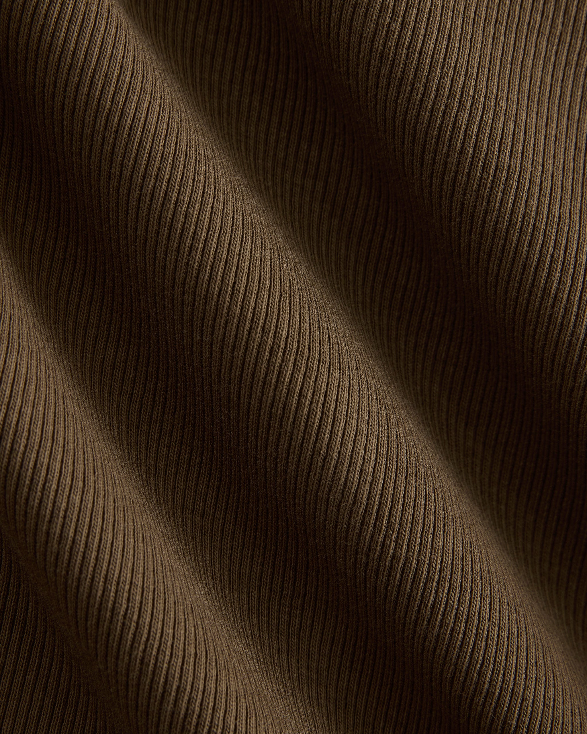 Effortless Rib Classic Long Sleeve | Beech