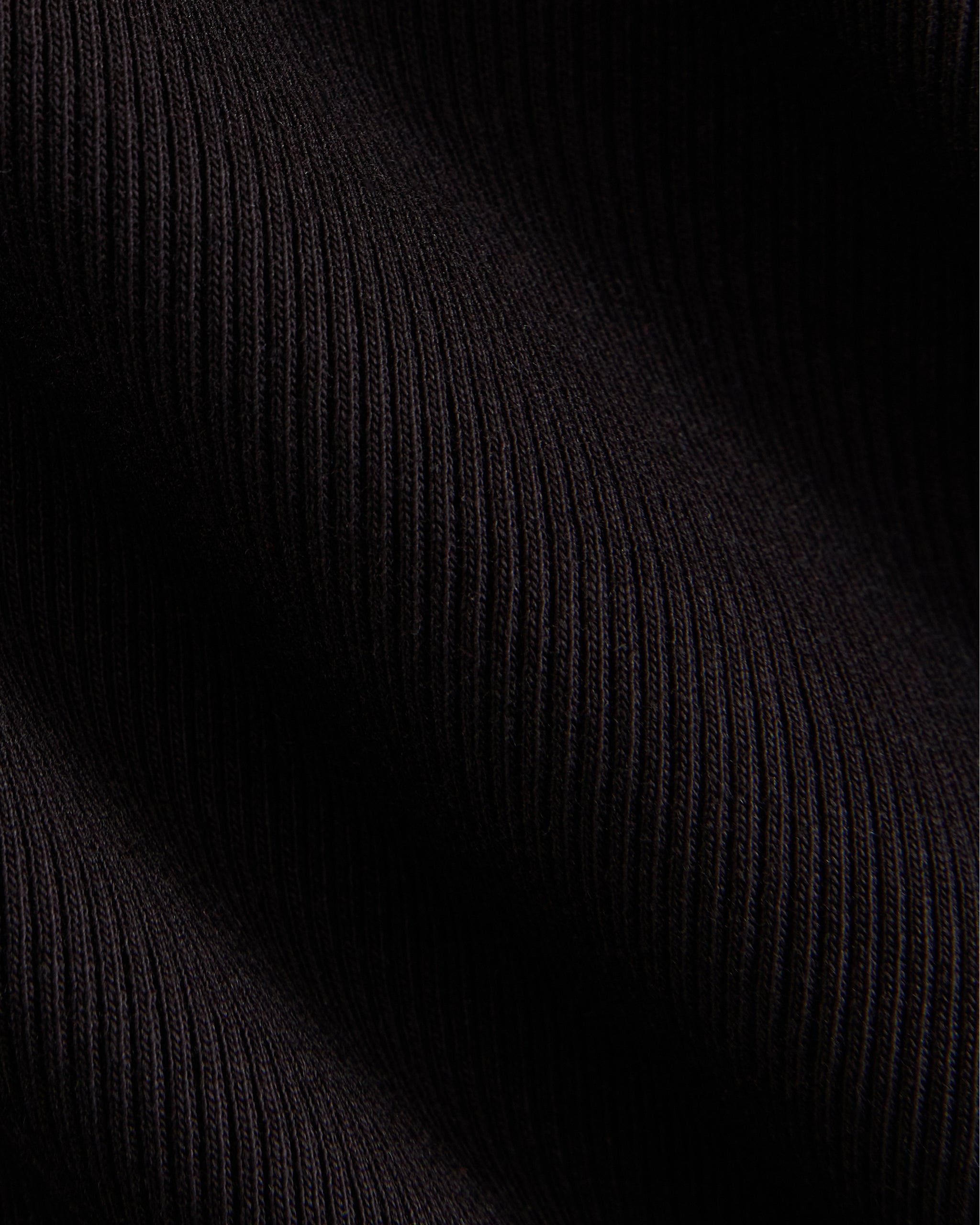 Effortless Rib Classic Long Sleeve | Black