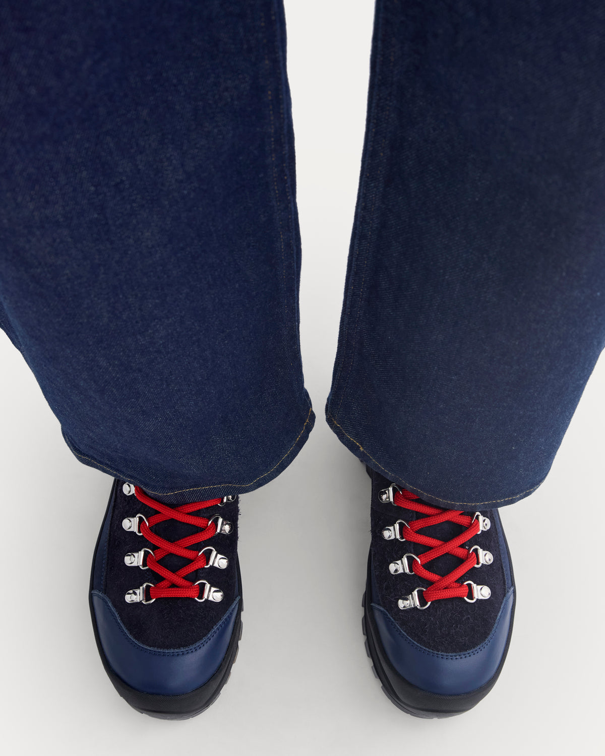 Collegium x Everlane Summit Boot | Navy Suede | Men's