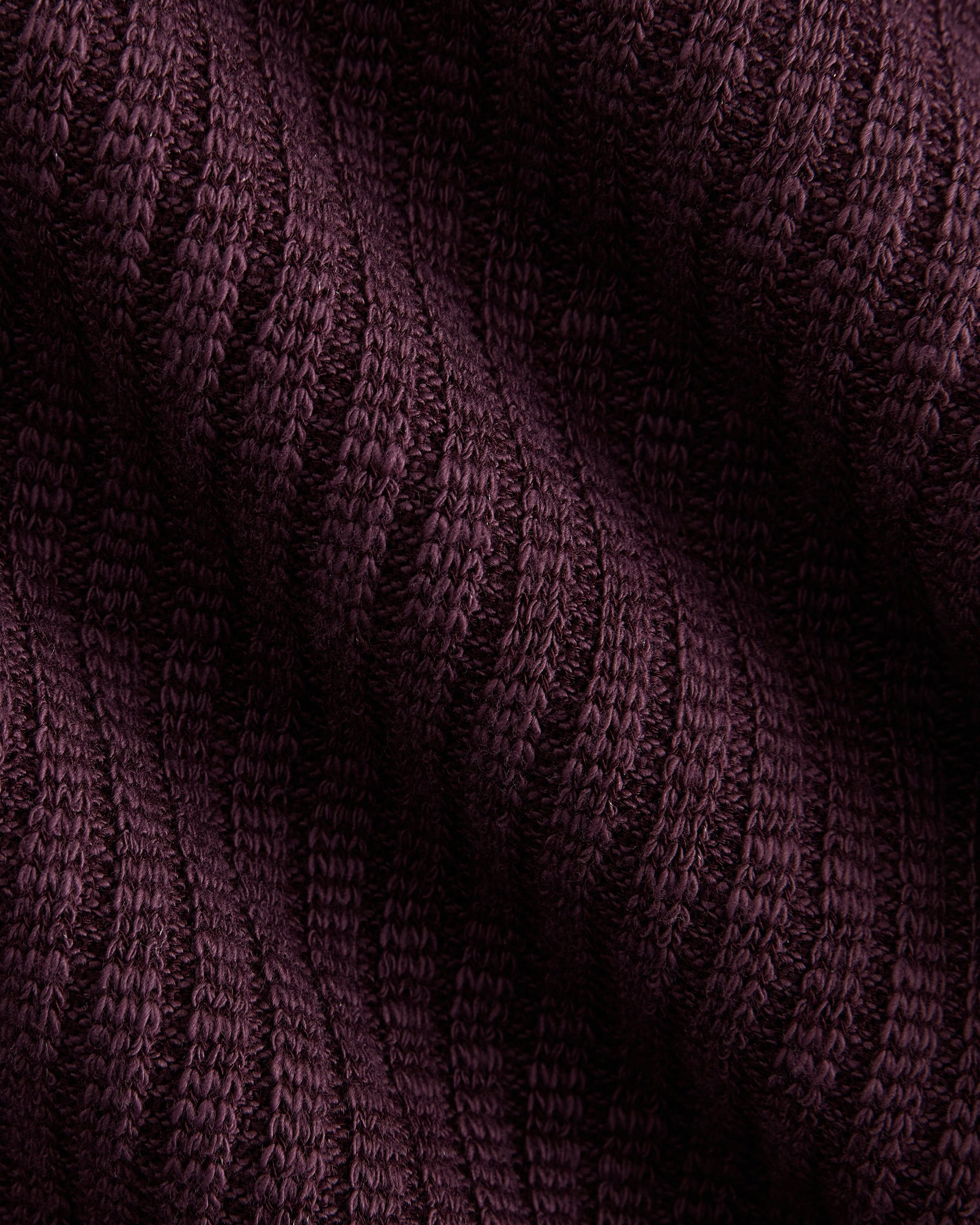 The Cozy Rib Long-Sleeve Tee | Deep Plum