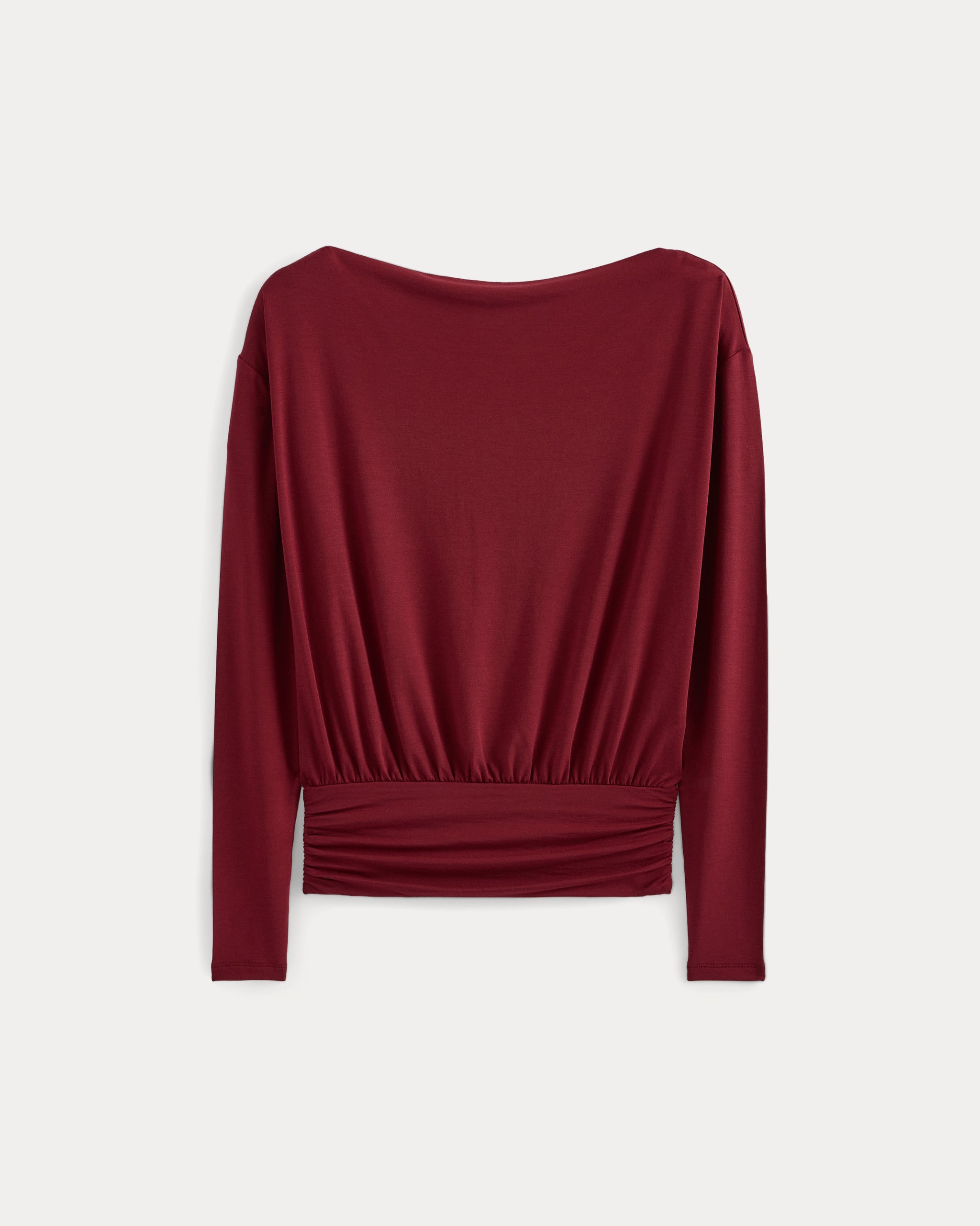 Drapey Jersey Slouchy Top | Cabernet