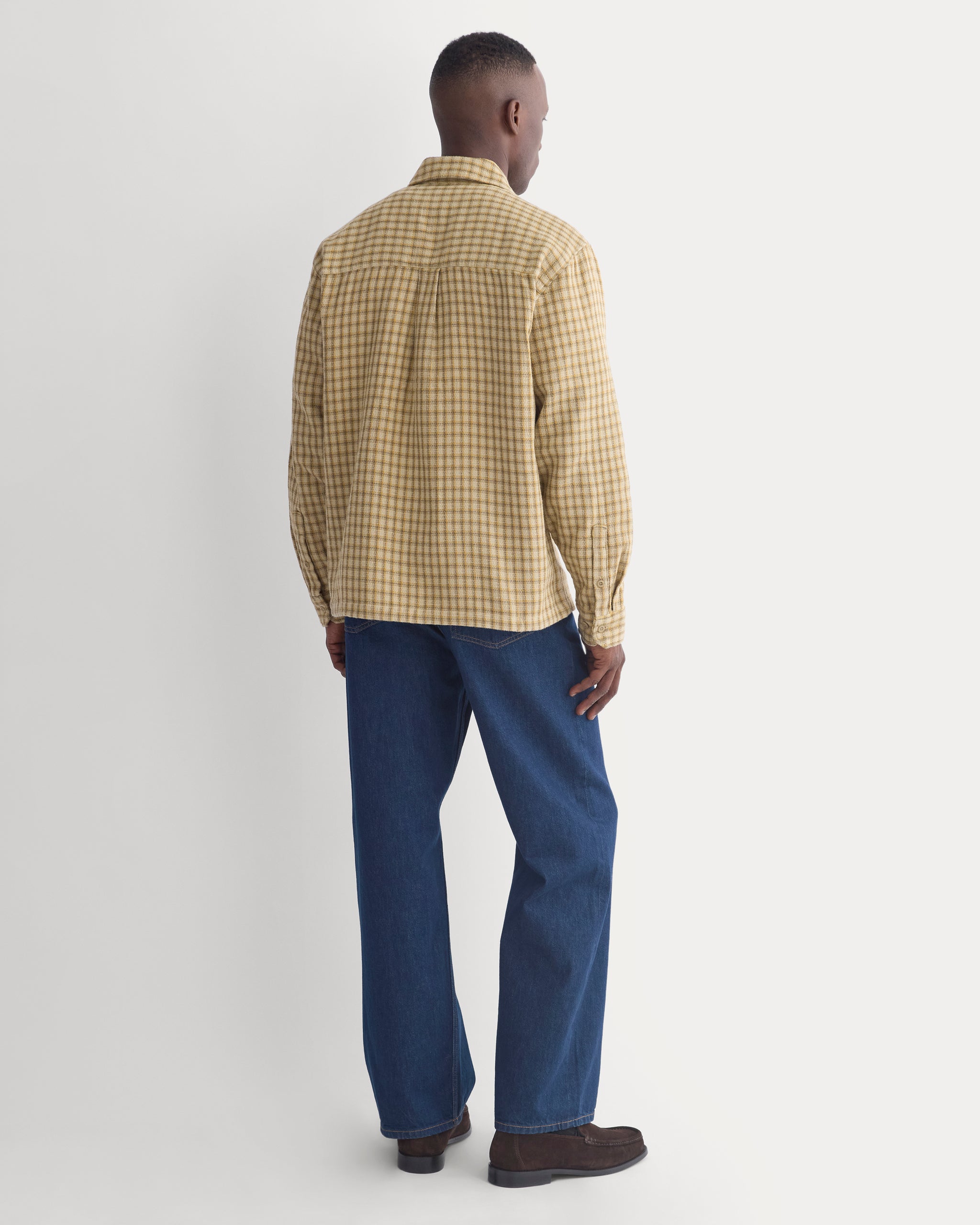 Double-Gauze Button-Down Shirt | Khaki