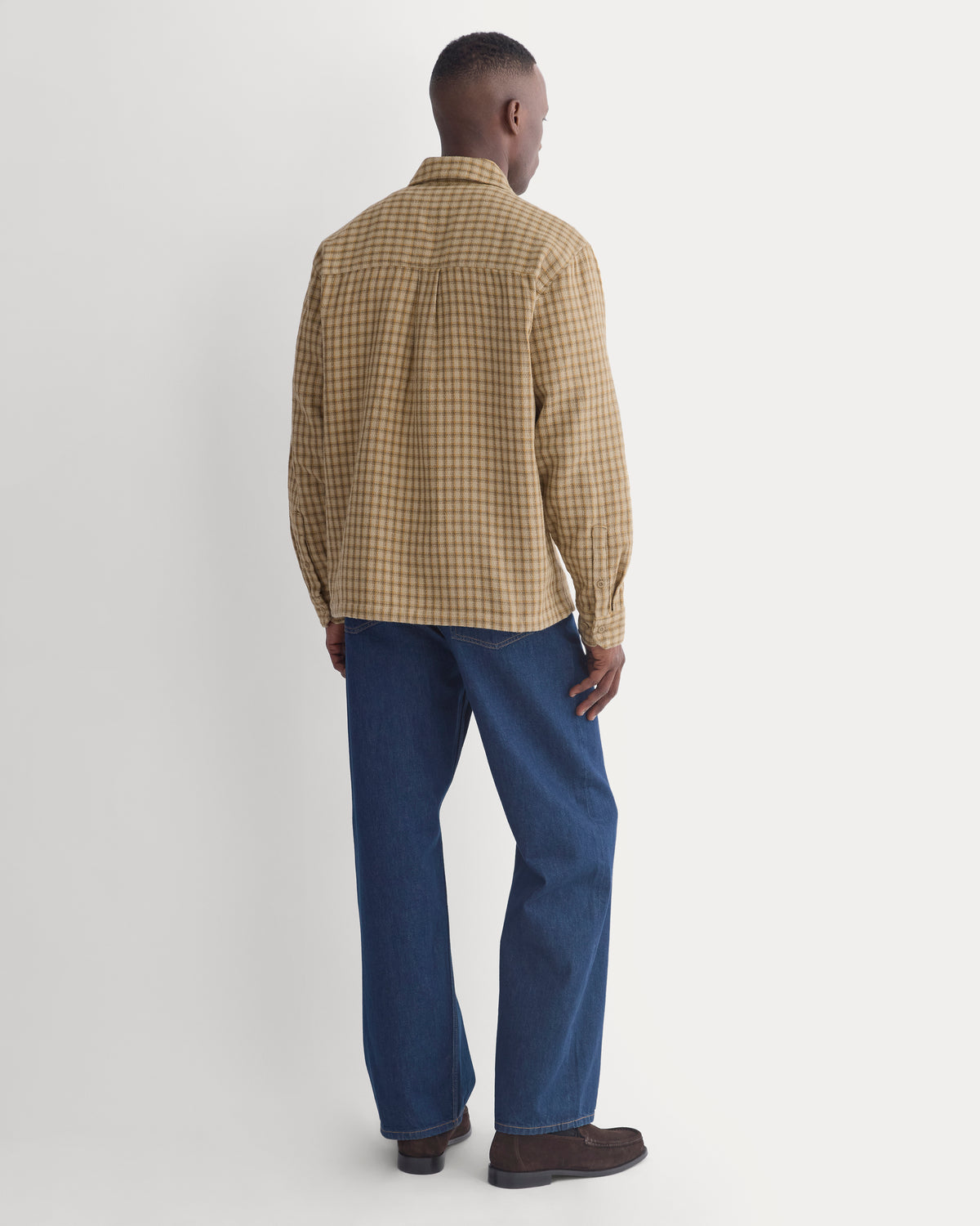 Double-Gauze Button-Down Shirt | Pale Khaki / Canvas Tan