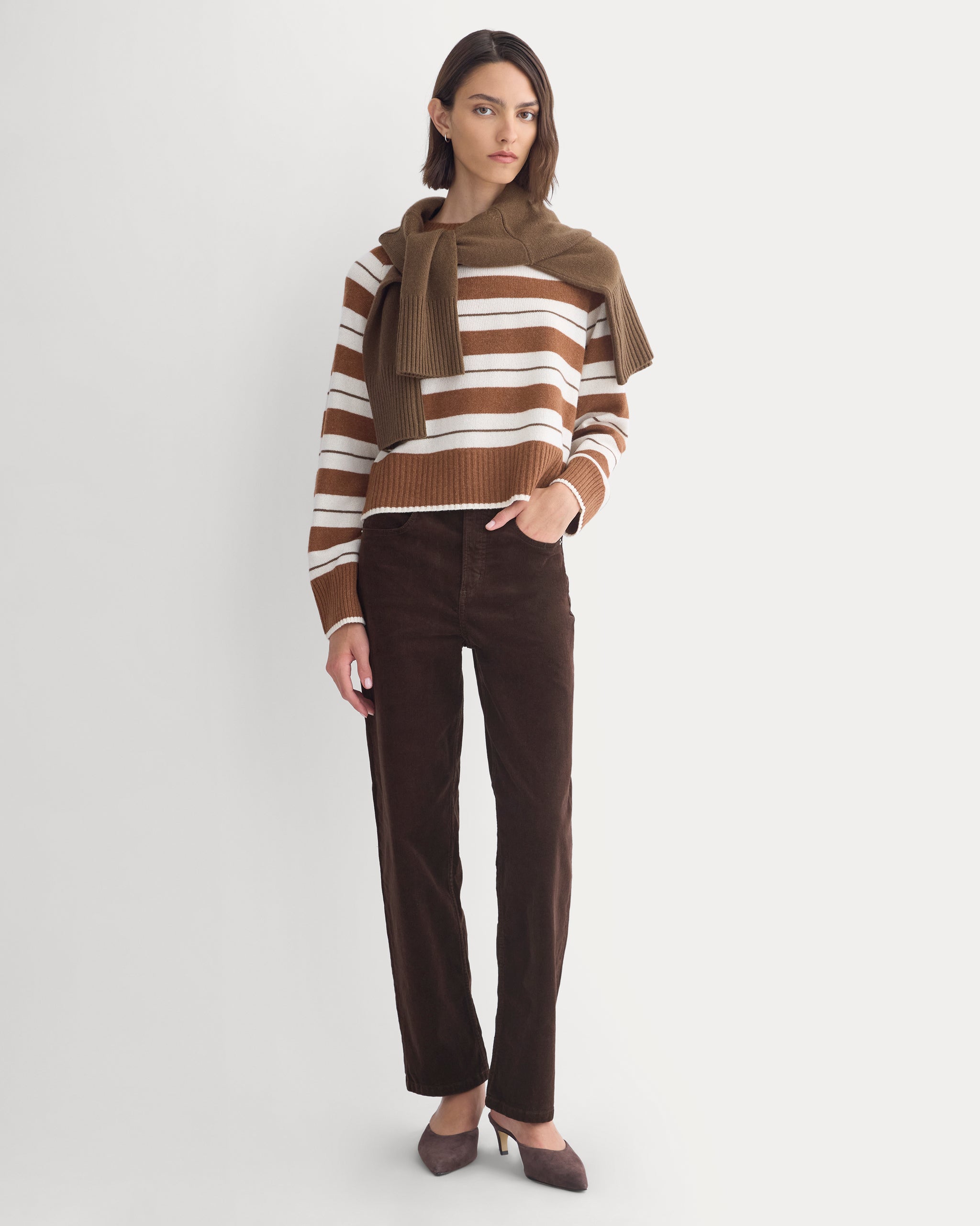 The Way-High® Corduroy Pant | Coffee Bean