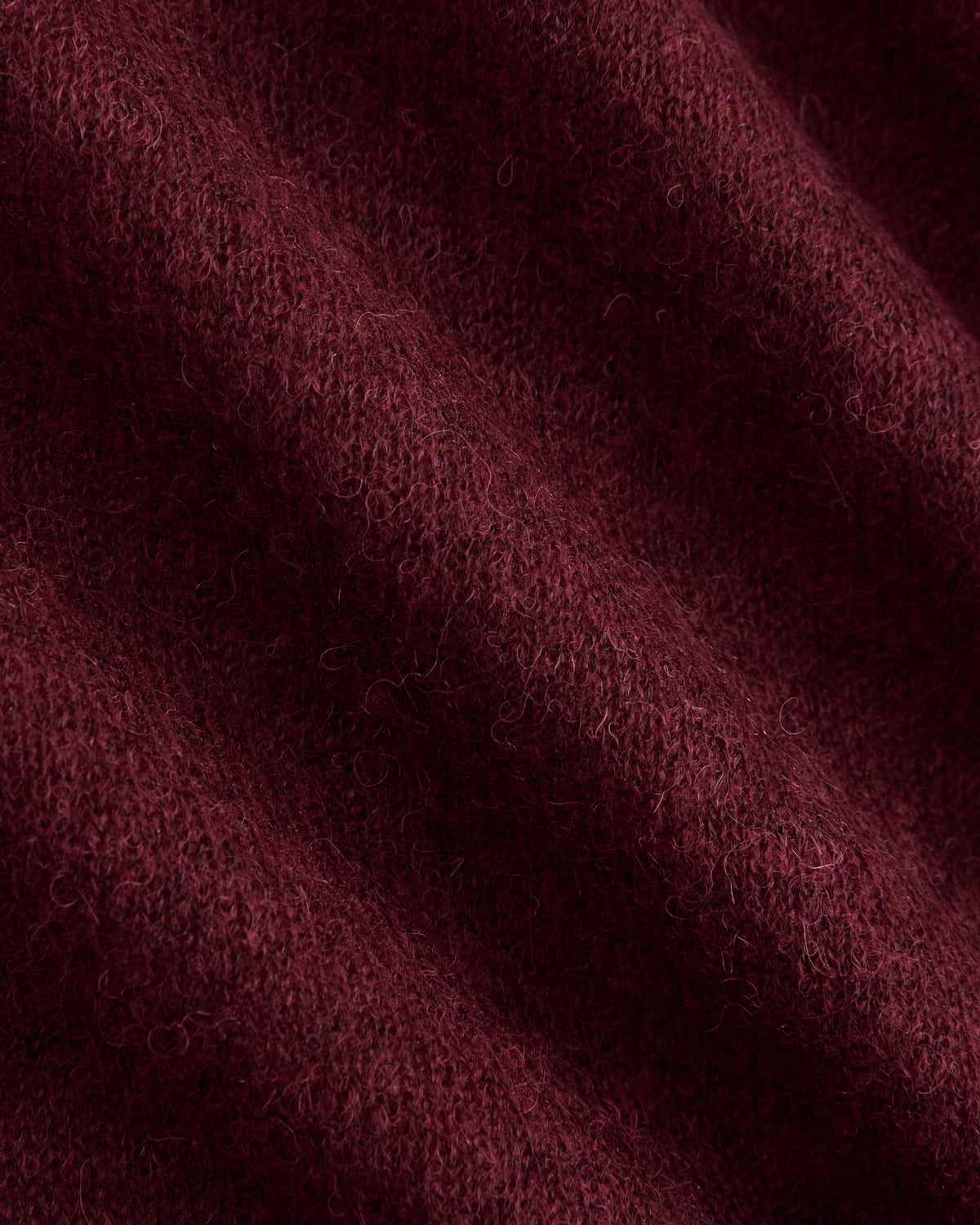 Air Alpaca Long-Sleeve Slim Crew | Cabernet