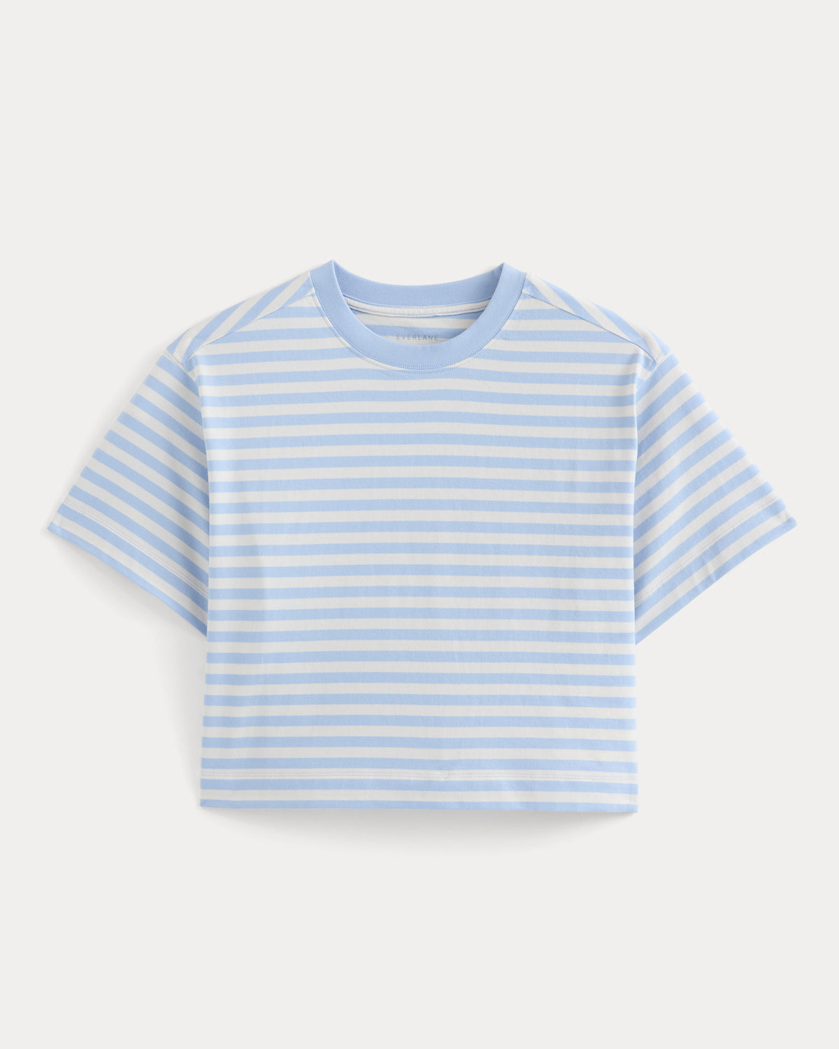 Forever Jersey Cropped Tee | Cashmere Blue / Bone