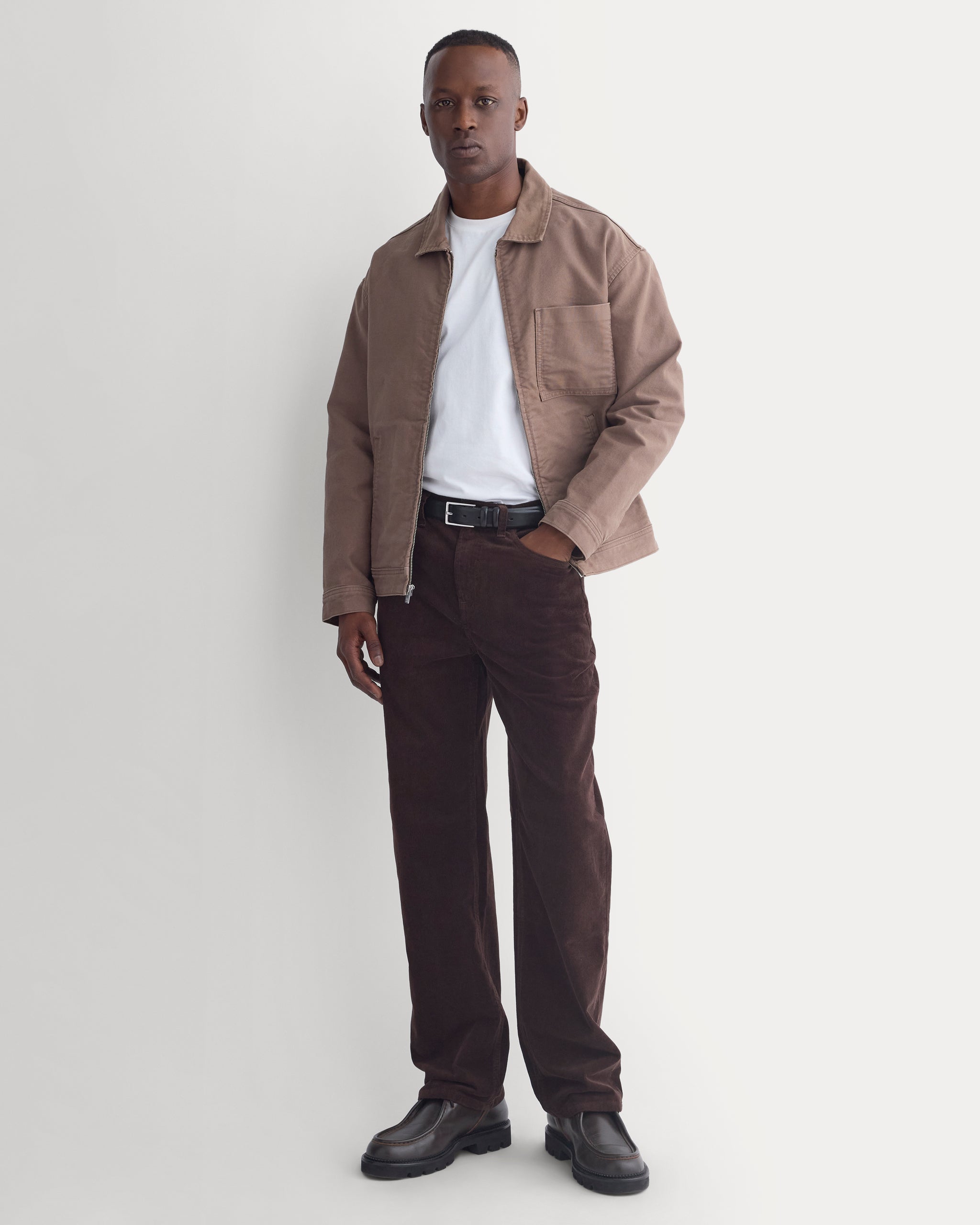 Stretch Corduroy 5-Pocket Pant | Coffee Bean