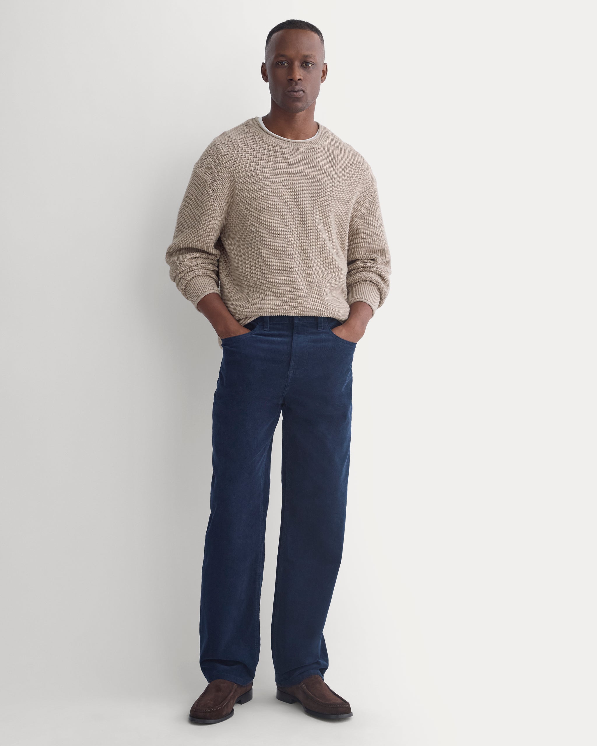 Stretch Corduroy 5-Pocket Pant | Navy