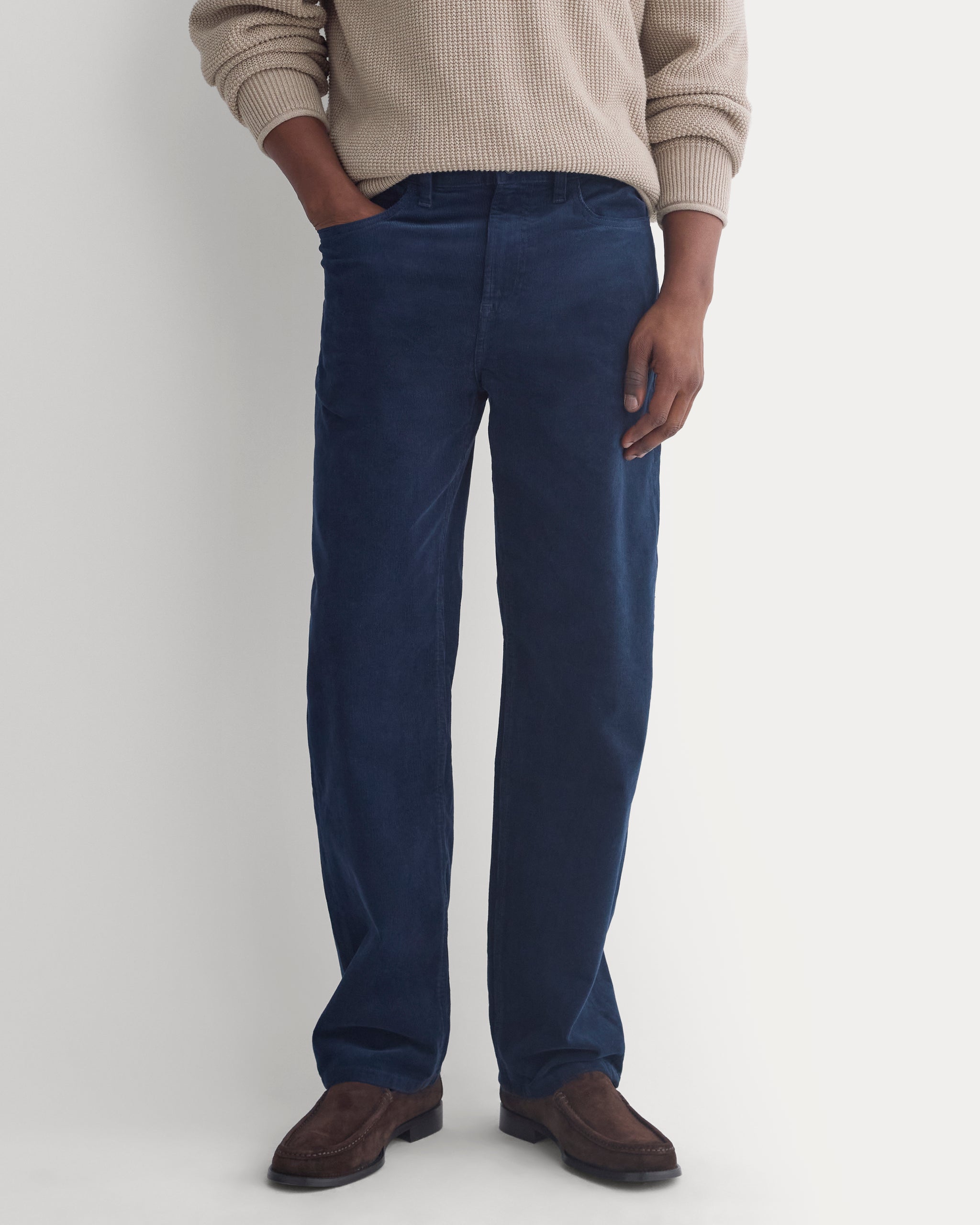 Stretch Corduroy 5-Pocket Pant | Navy