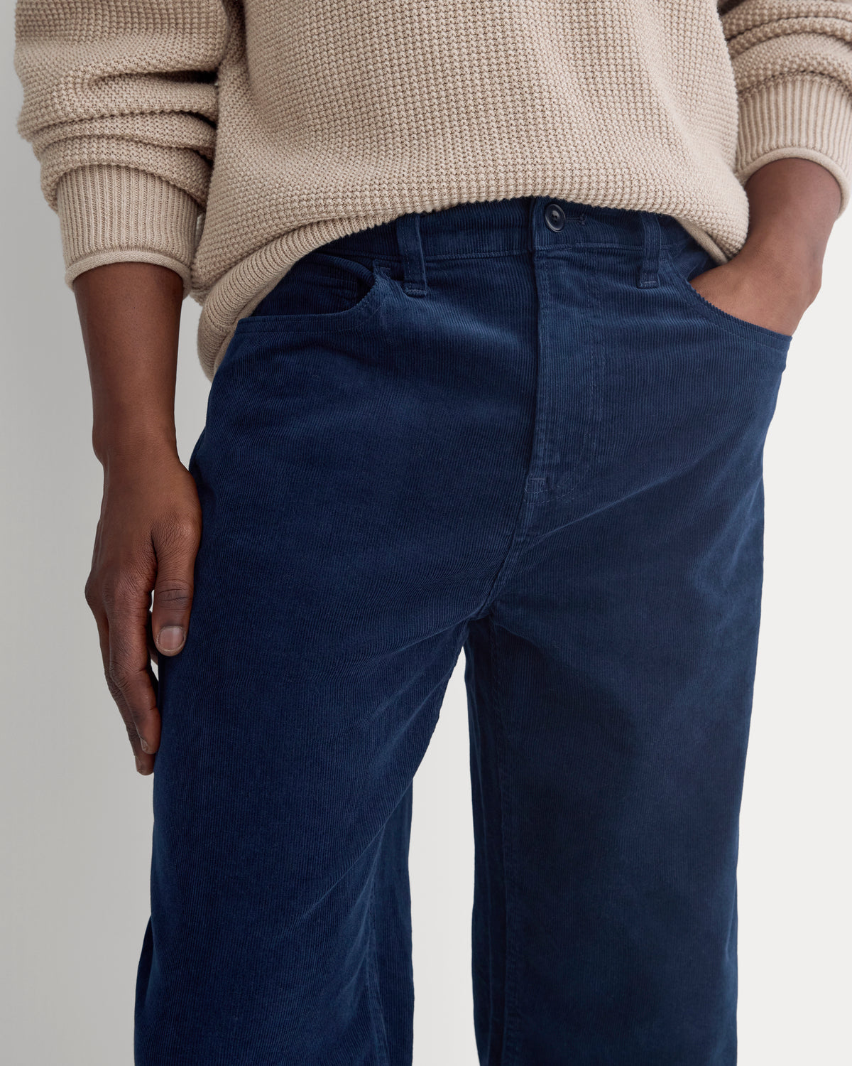 Stretch Corduroy 5-Pocket Pant | Navy