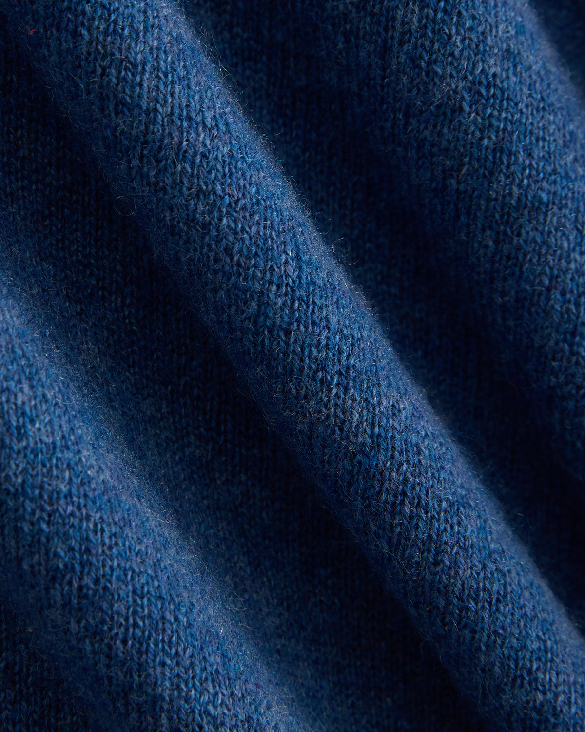Cashmere Quarter Zip Sweater | Heathered Blue