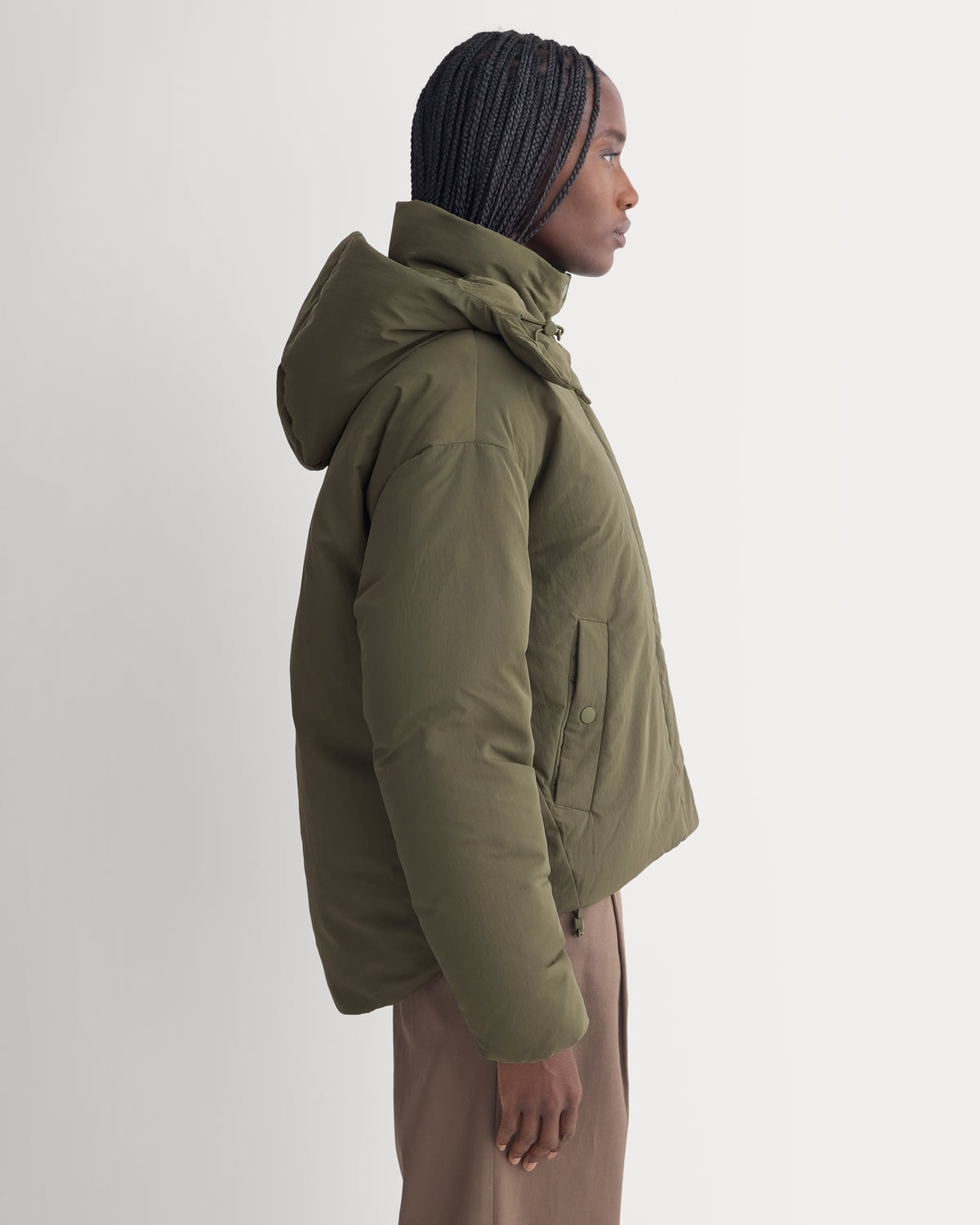 EverPuff™ Cloud Short Puffer | Olive Night
