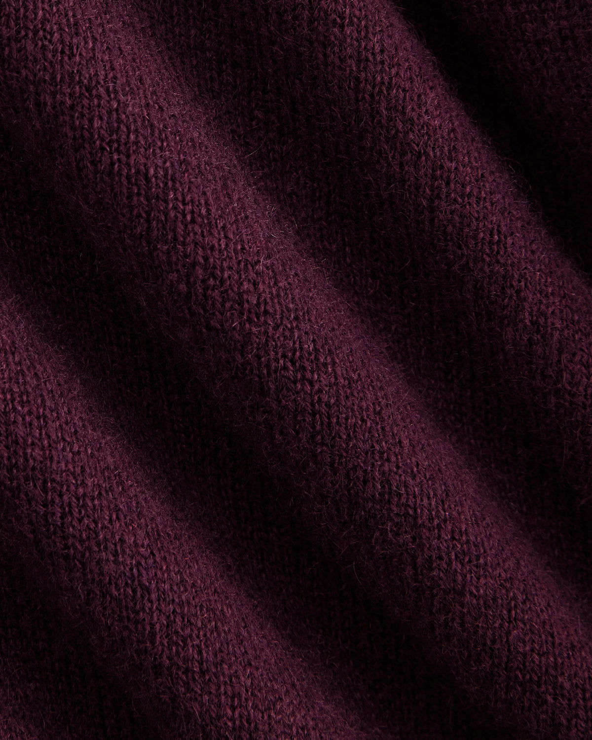 Cashmere Cropped Cardigan | Deep Plum