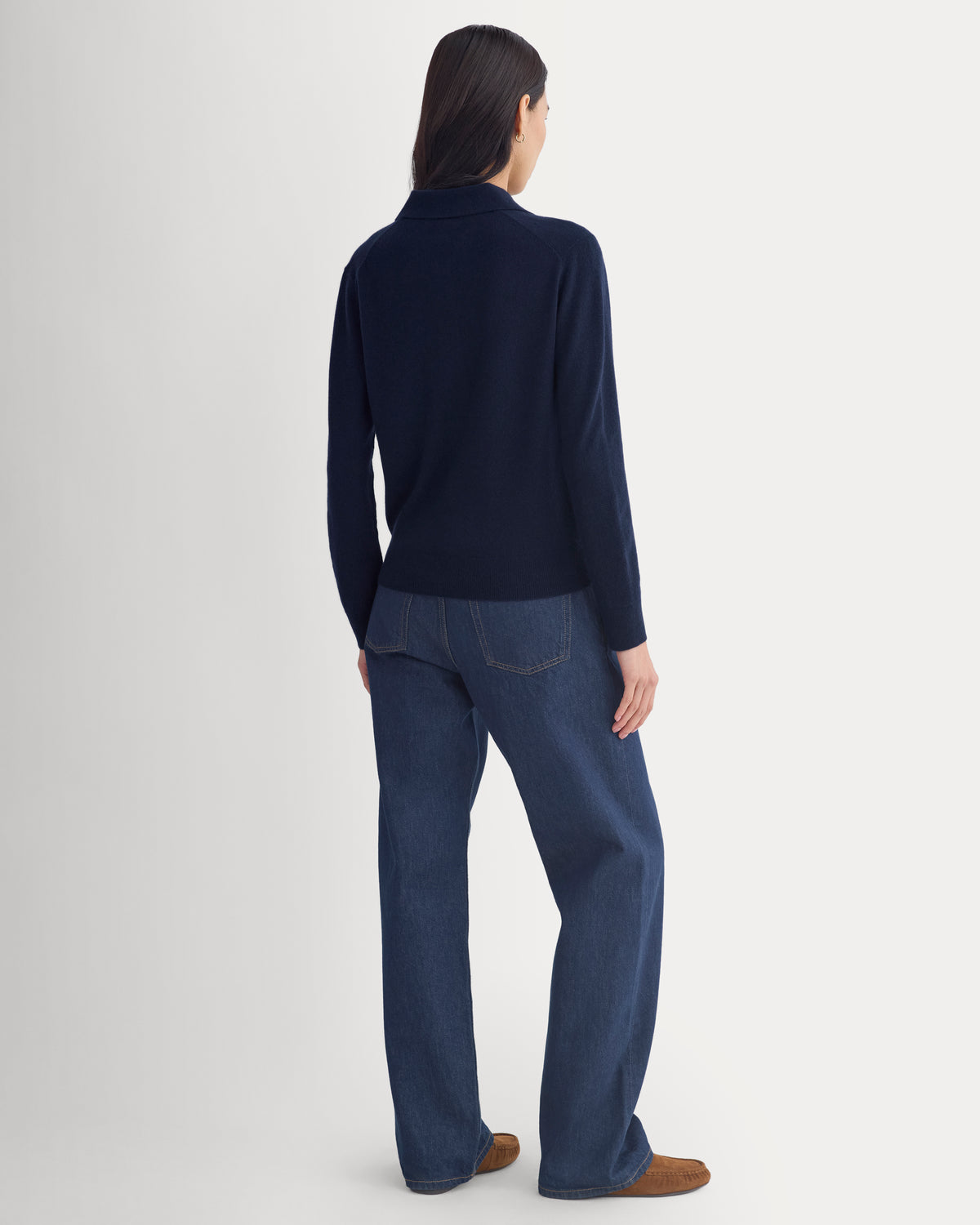 Fine Cashmere Classic Polo | Navy