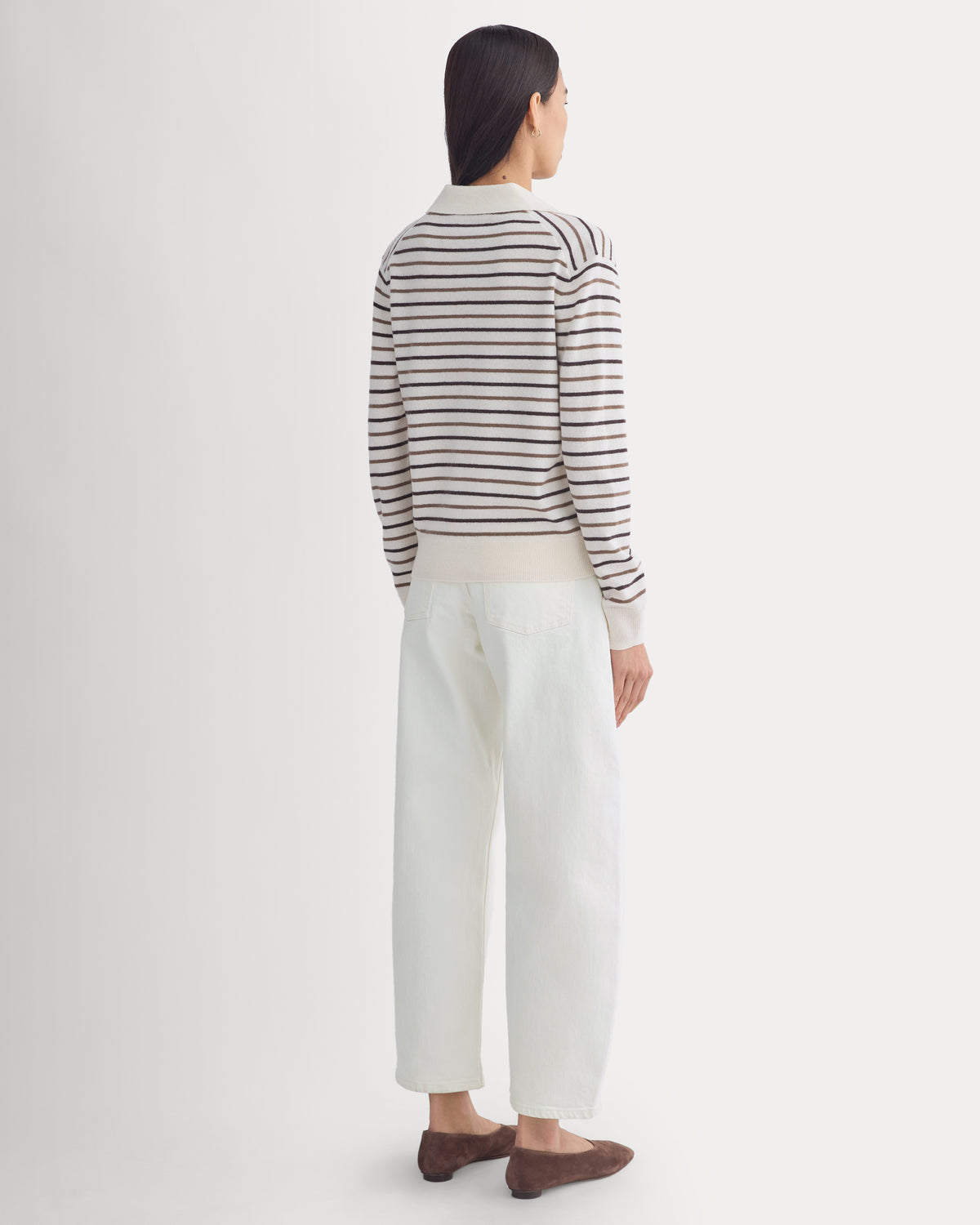 Fine Cashmere Classic Polo | Snow