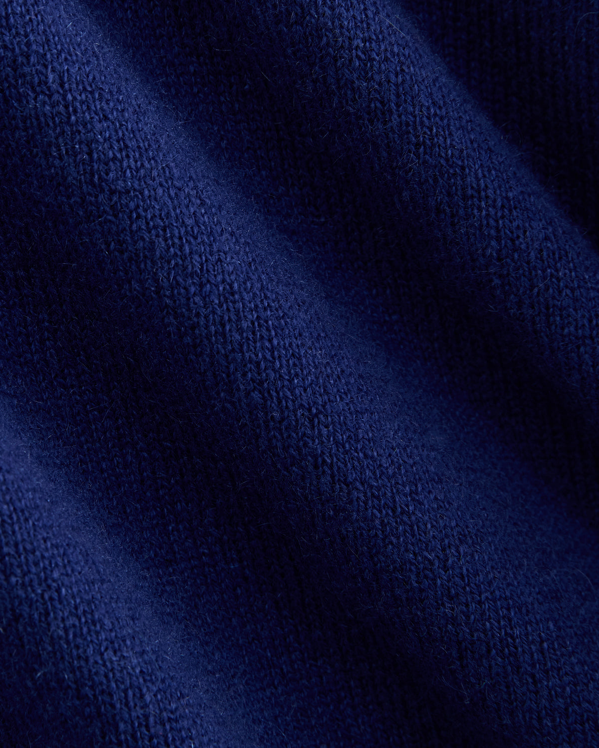 Fine Cashmere Long-Sleeve U-Neck Sweater | Klein Blue