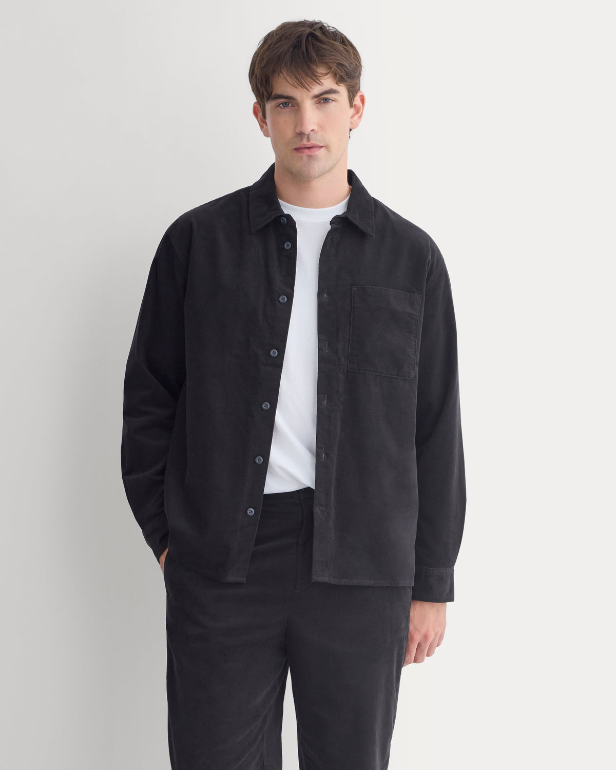 Pinwale Corduroy Shirt | Black