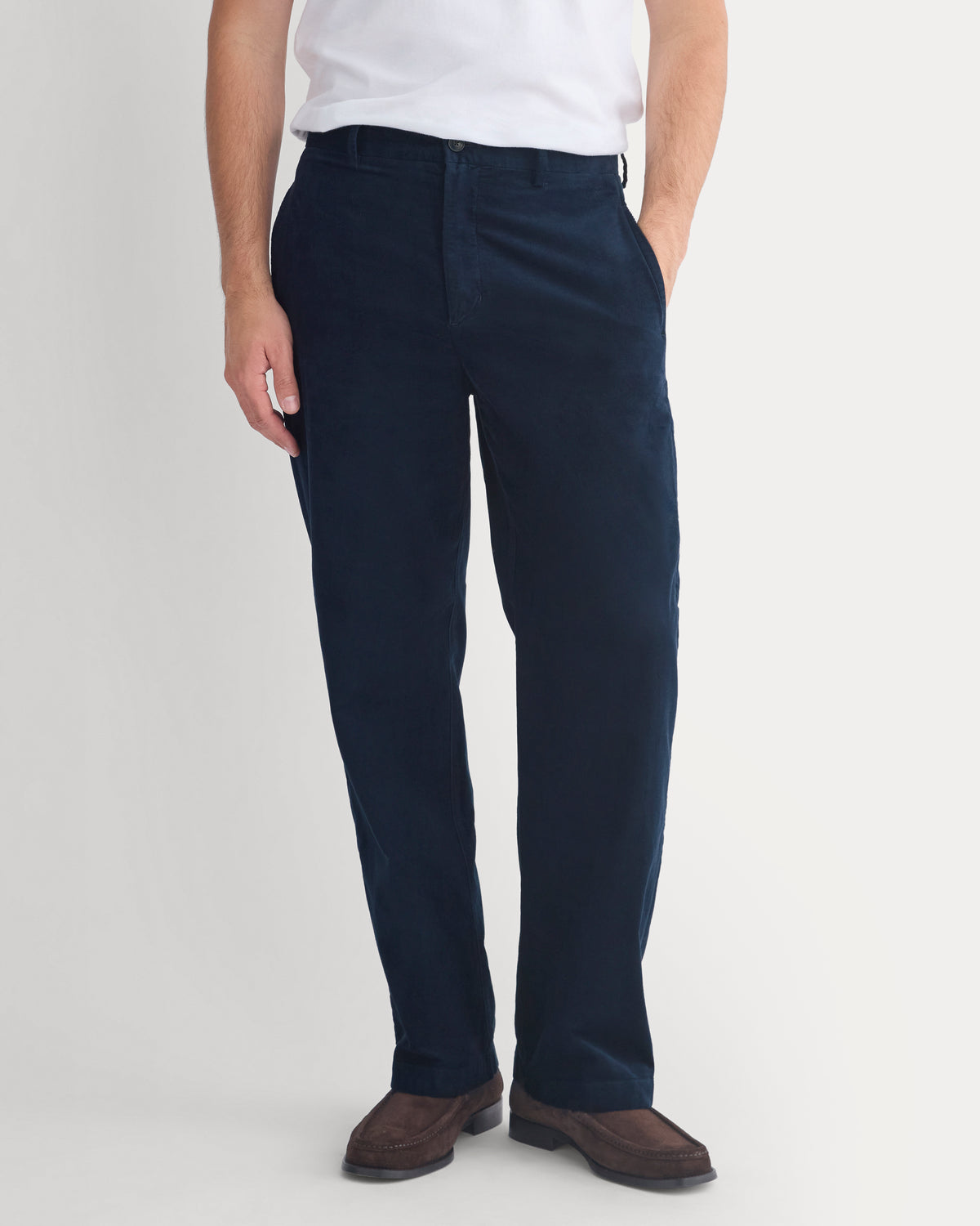 Relaxed Pinwale Corduroy Trouser | Deep Navy