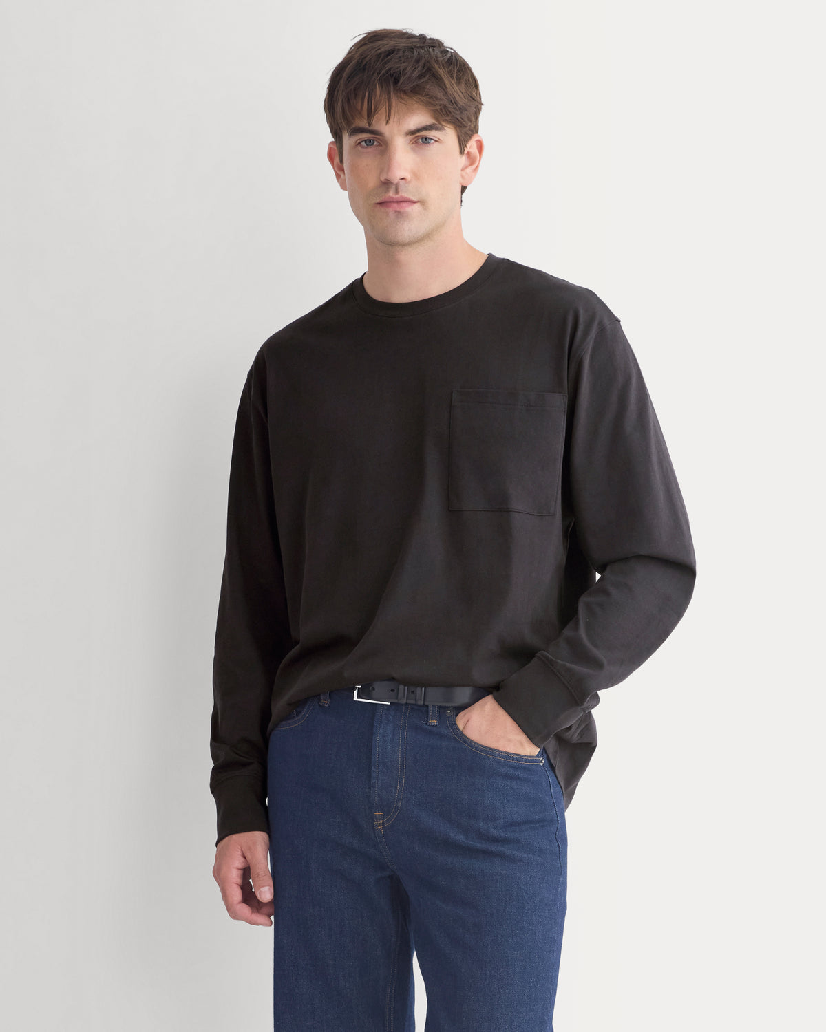 Forever Jersey Premium Long Sleeve Tee | Black