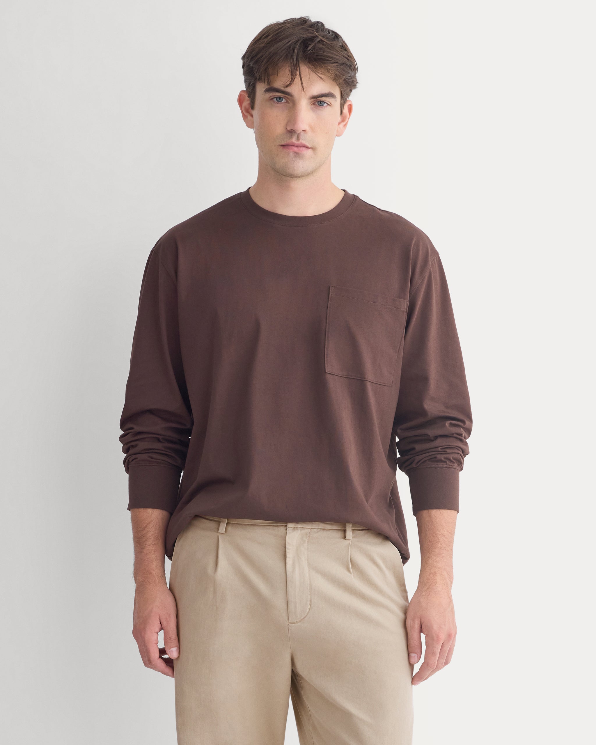 Forever Jersey Premium Long Sleeve Tee | Coffee Bean