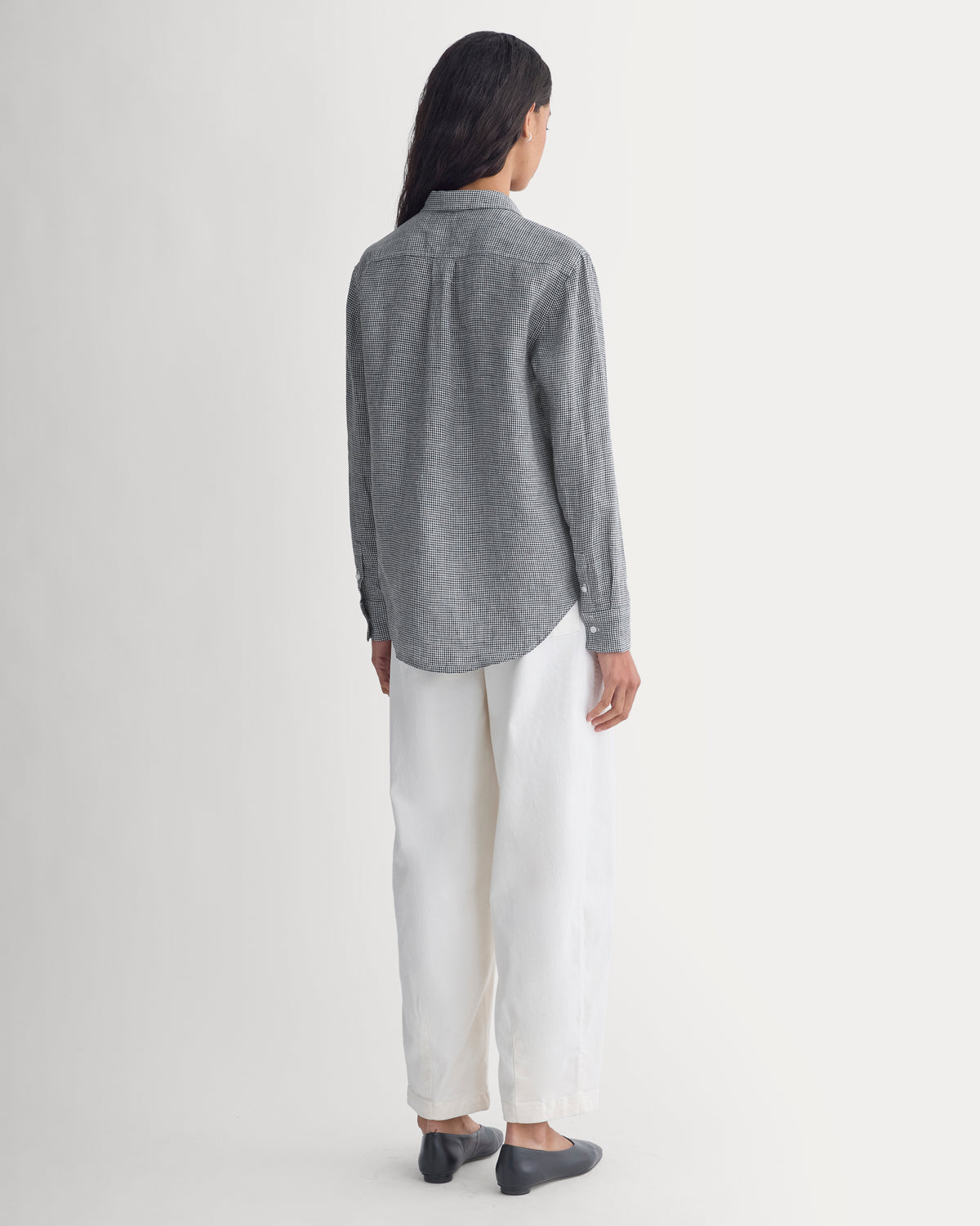 The Must-Have Shirt in Linen | True Navy/Skywriting Gingham